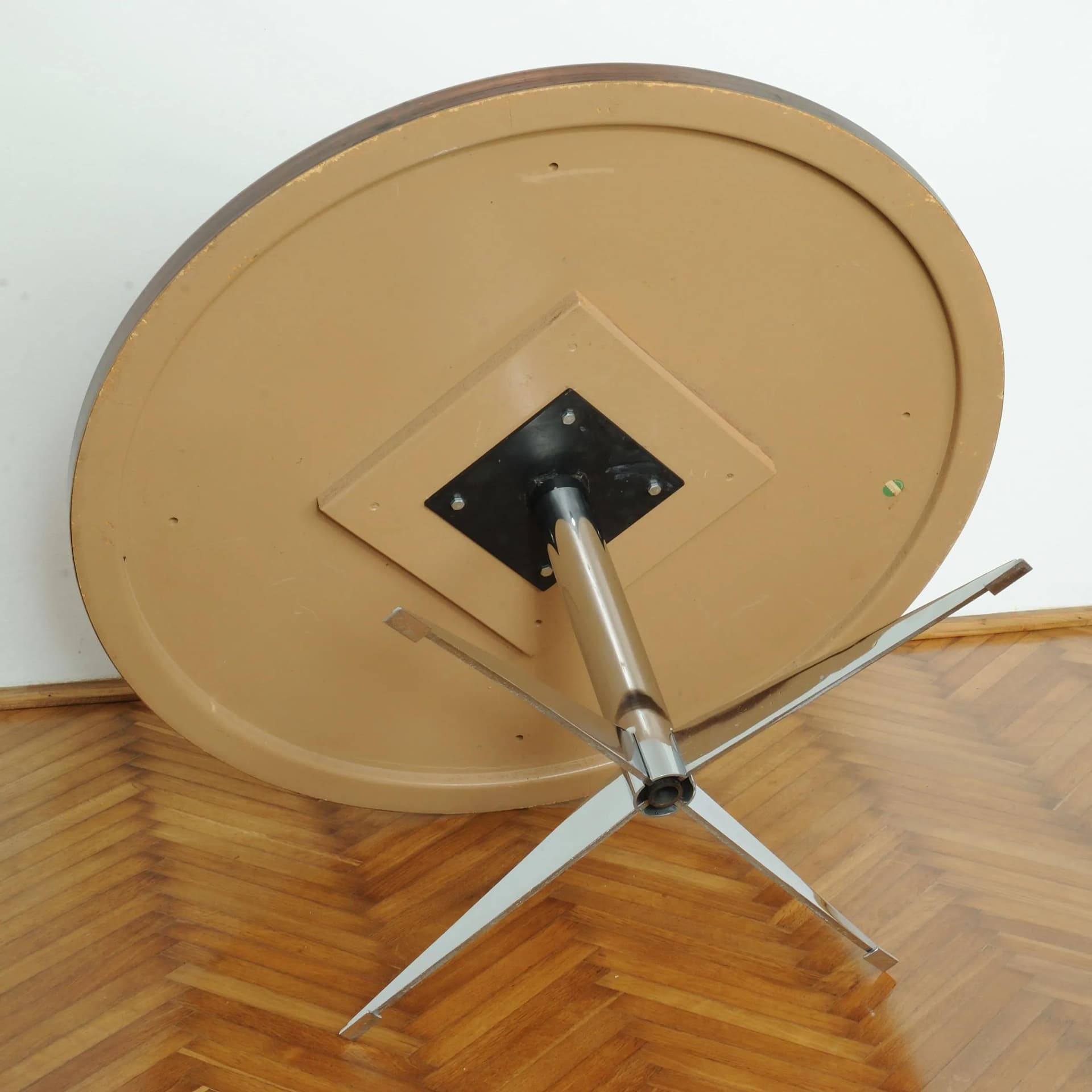 Coffee table Zodiac, copper, chrome steel, Germany, 1970s. - 164853