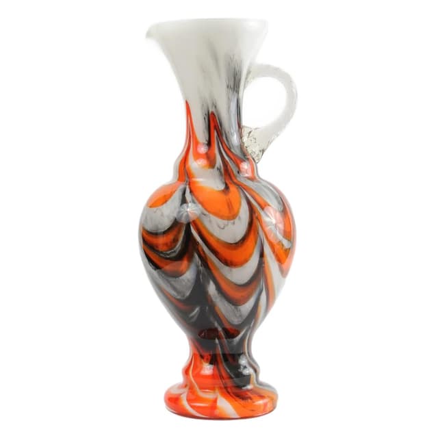 Vase, multicolor glass, by C. Moretti, Italy, 1960s. - DIMENSION