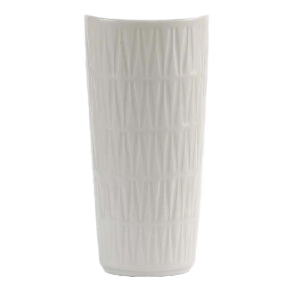 Vase, ivory white porcelain, Edelstein, Germany, 1960s.