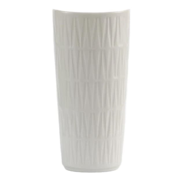 Vase, ivory white porcelain, Edelstein, Germany, 1960s. - DIMENSION