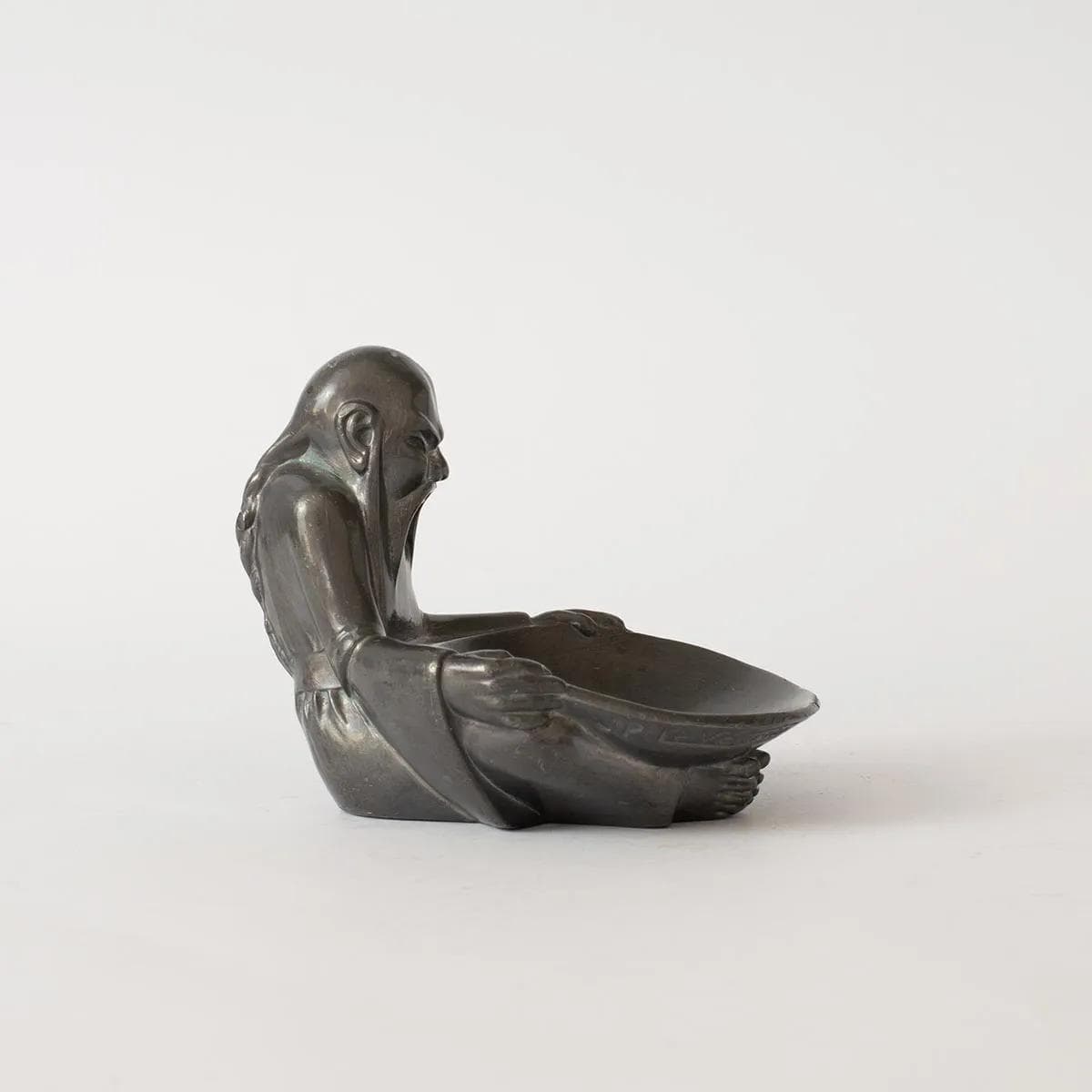 Figurka mnicha, srebrny, metal, proj. J.-P. Le Verrier, Francja, lata 60. - 164815