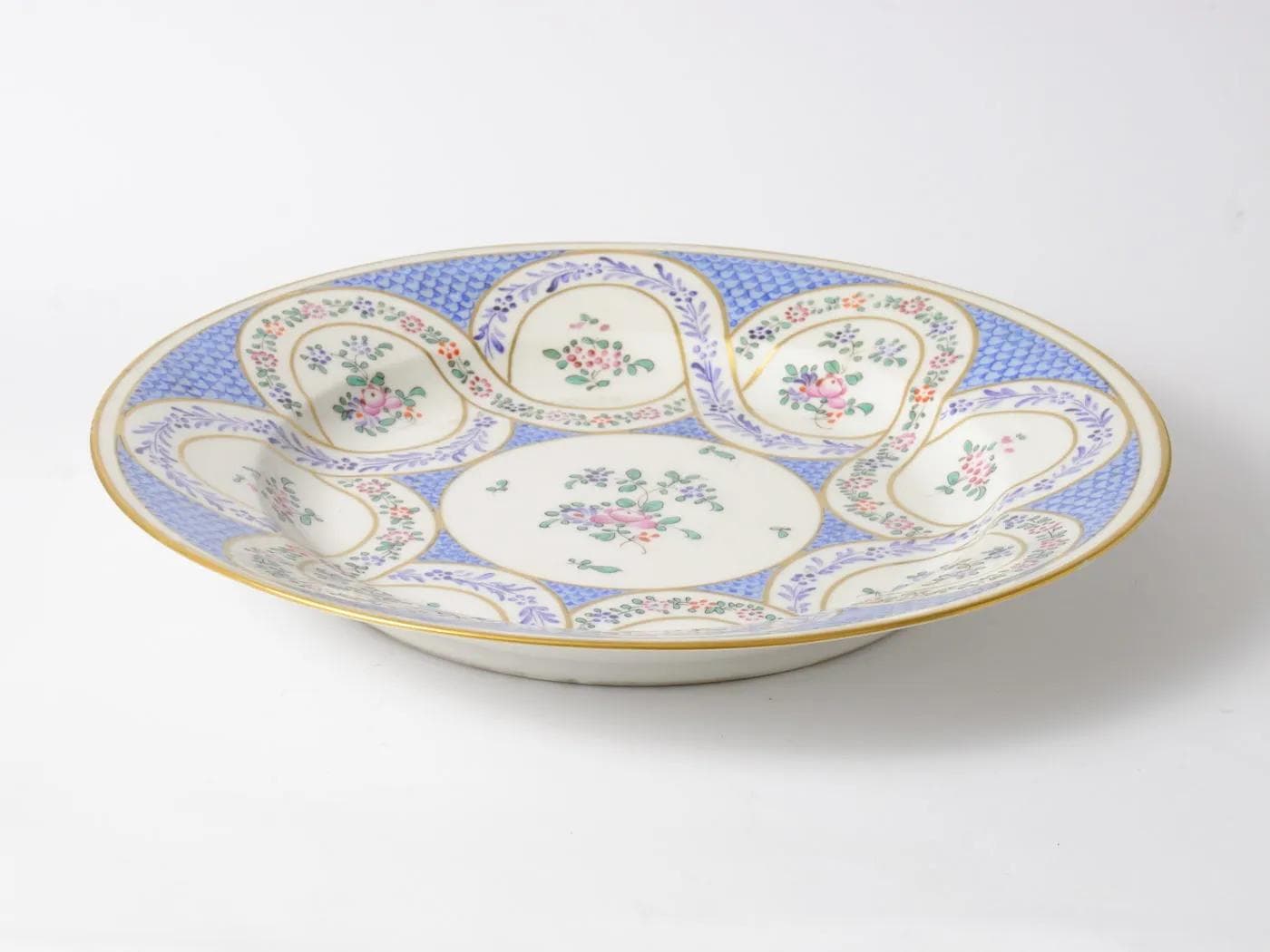 Platter Samson, multicolor porcelain, France, early 20th c. - 164771