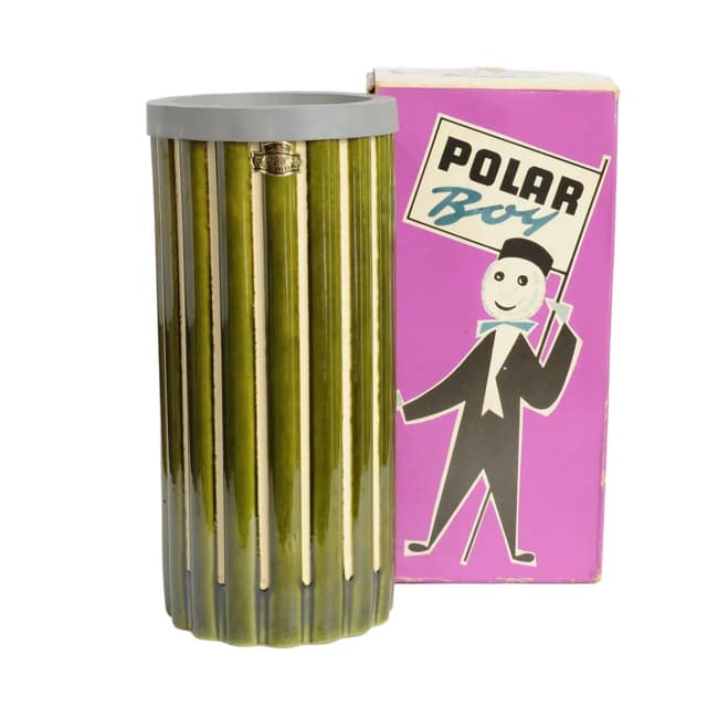 Wine cooler Polar Boy, olive, ceramics, Bay Keramik, Germany, 1960s. - DIMENSION