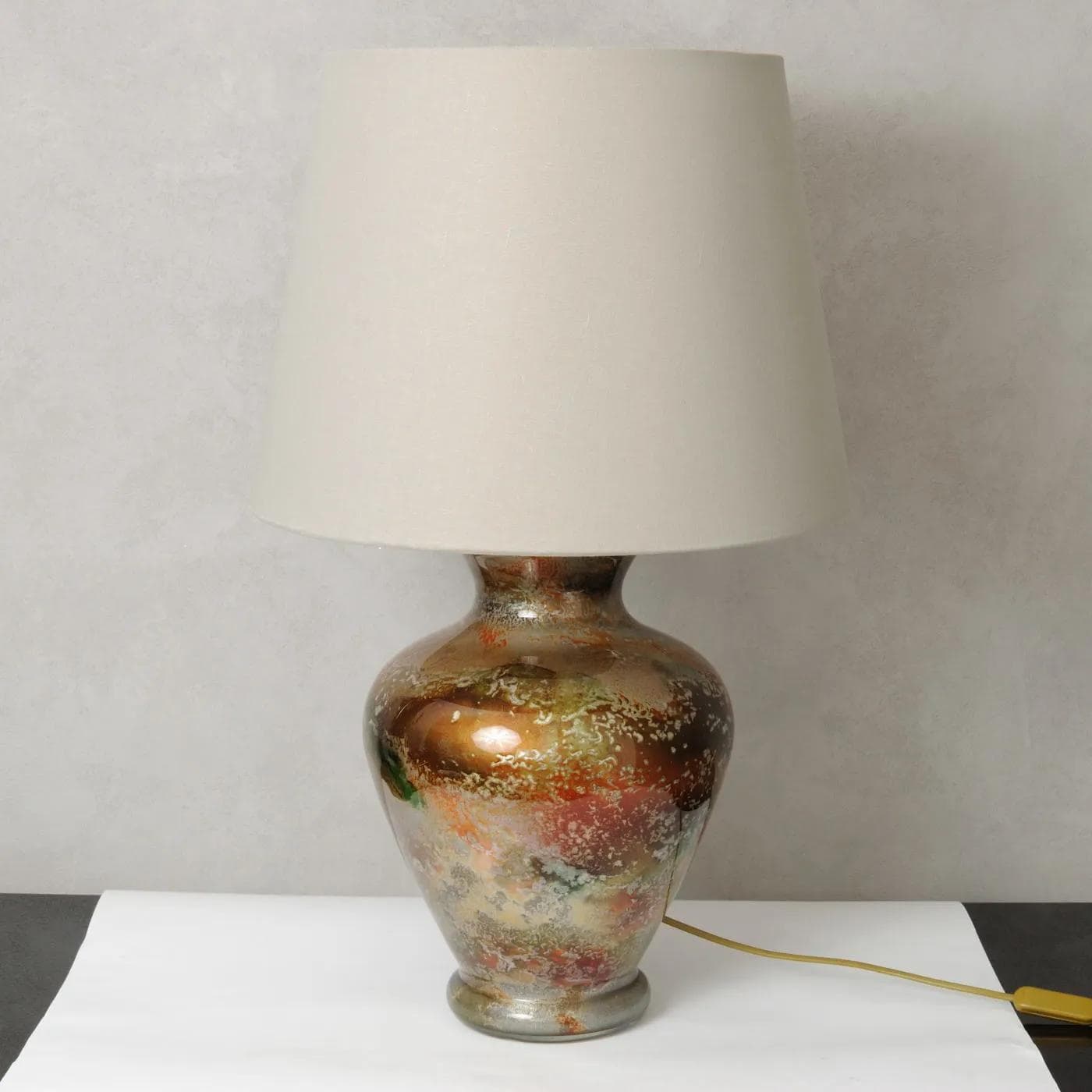 Table lamp, Laque Line, multicolor glass, France, 1970s. - 164720