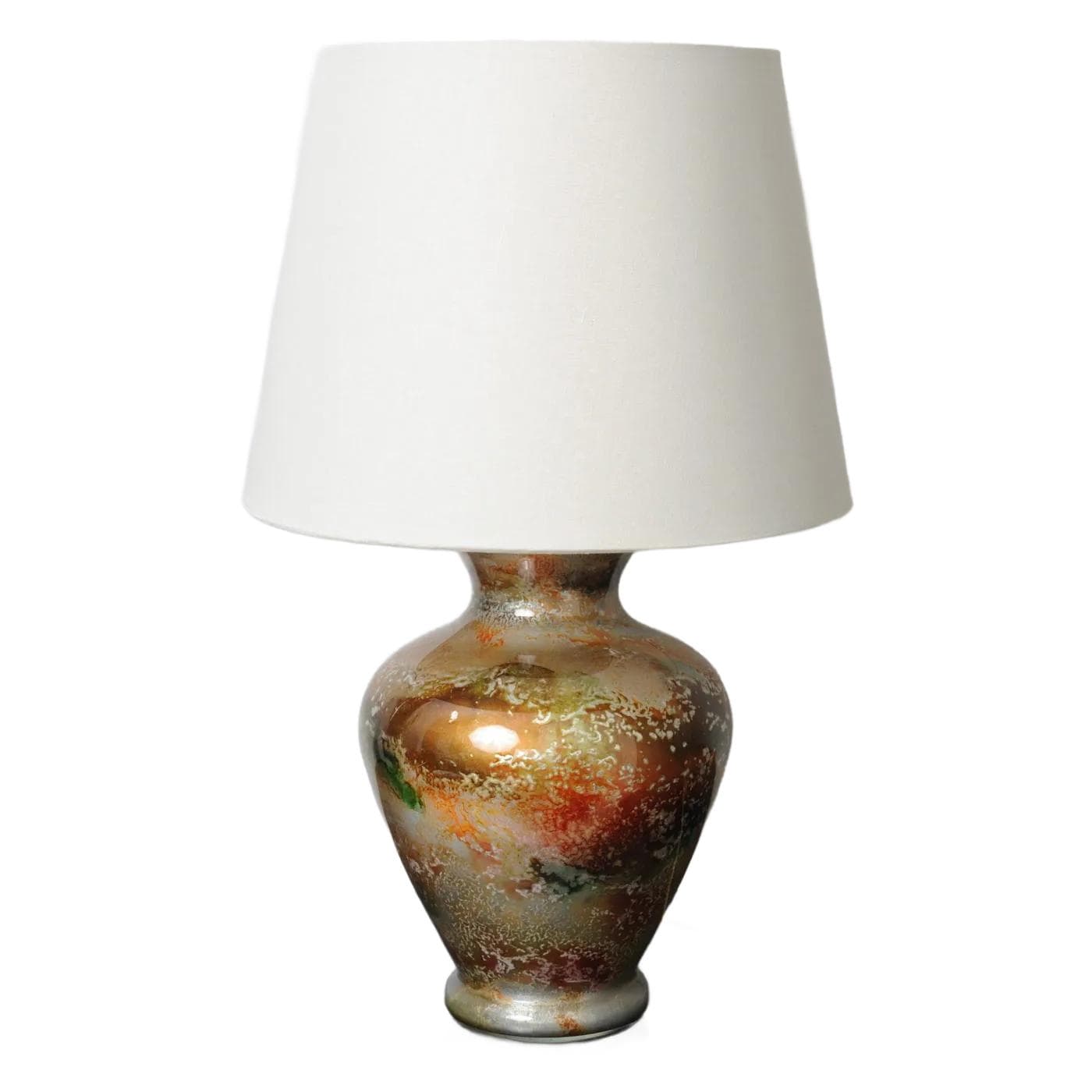 Table lamp, Laque Line, multicolor glass, France, 1970s.