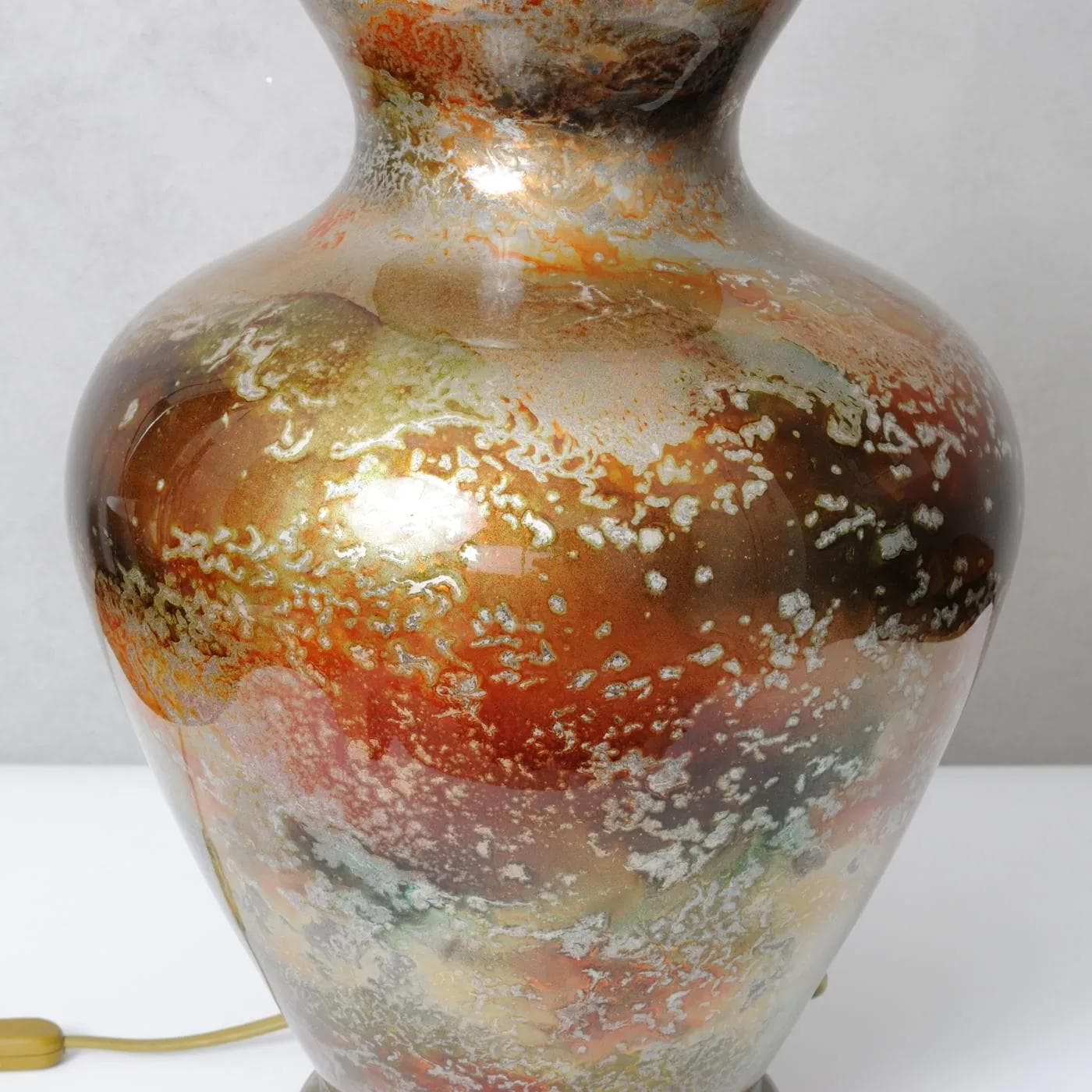 Table lamp, Laque Line, multicolor glass, France, 1970s. - 164722