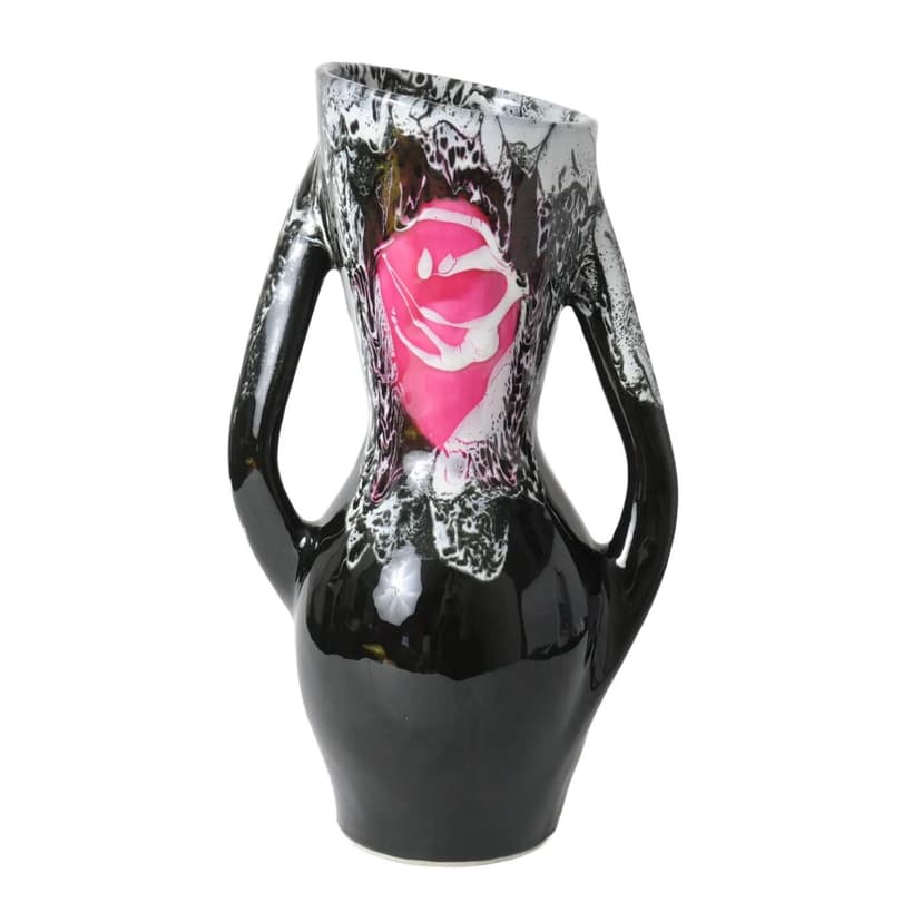 Wazon Vallauris, multikolor, ceramika, Francja, lata 60.