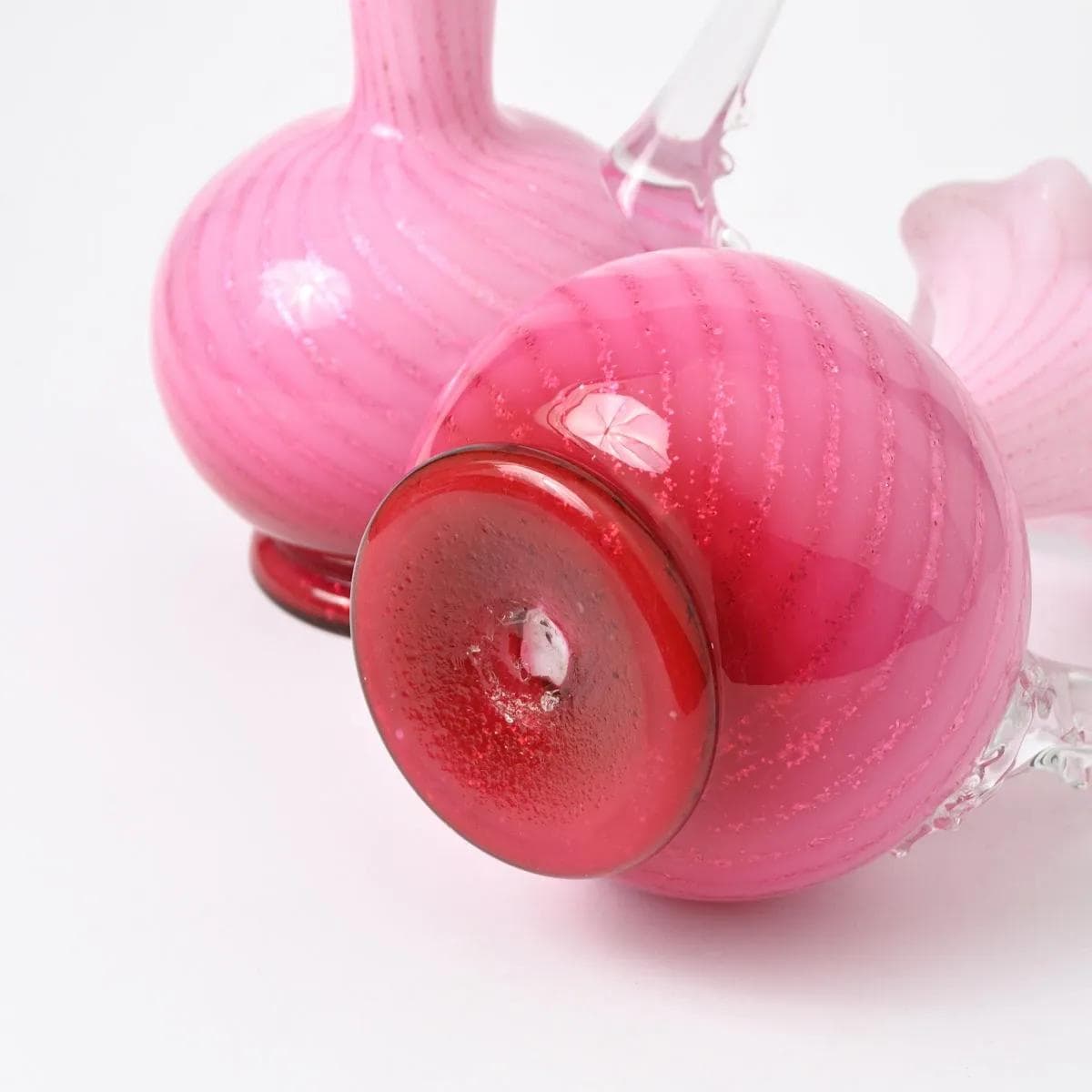 Pair of jugs, pink glass, Stevens and Williams, United Kingdom, 19th c. - 164646