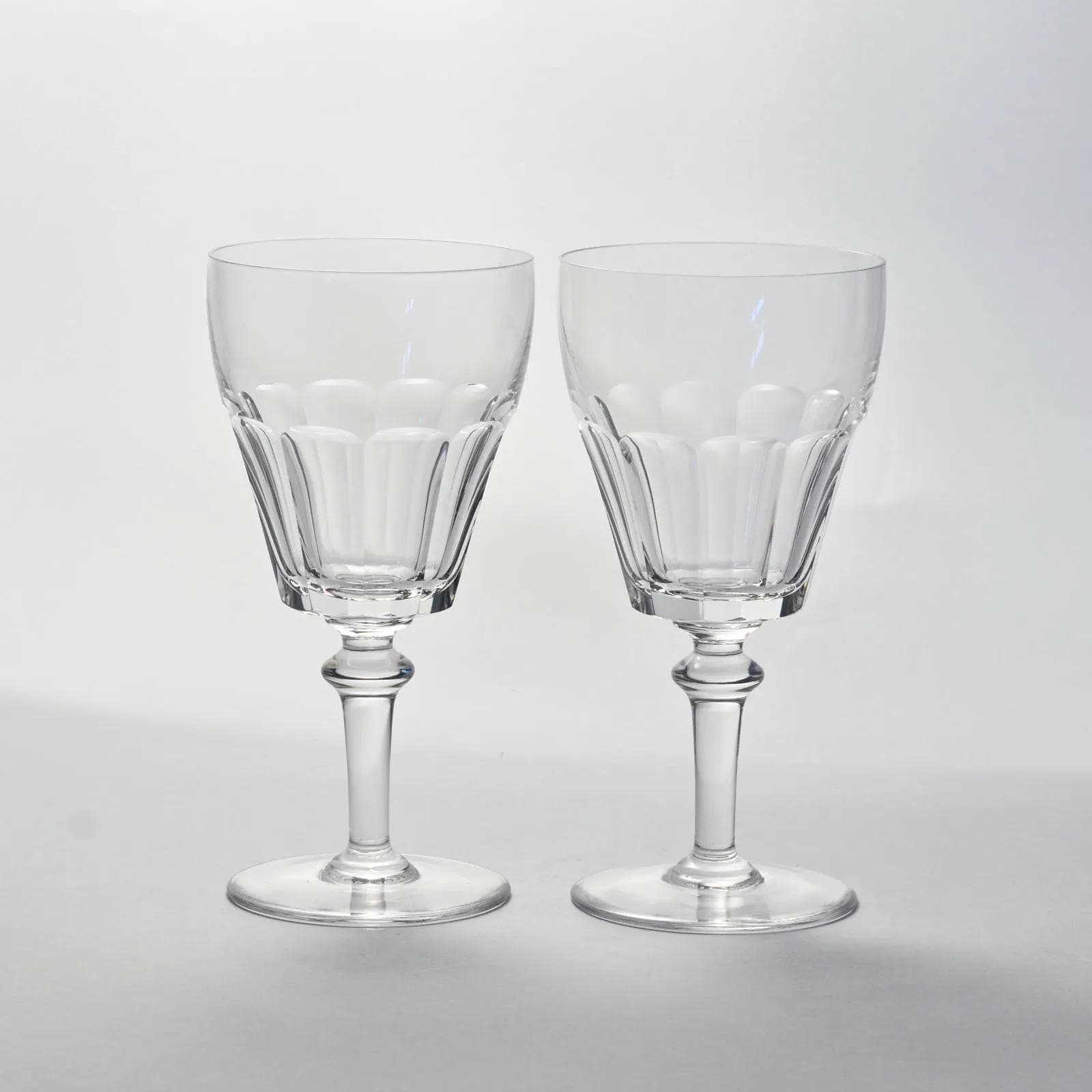 Komplet kieliszków do wody, transparentny kryształ, Val Saint Lambert, Belgia, lata 50. - 164636