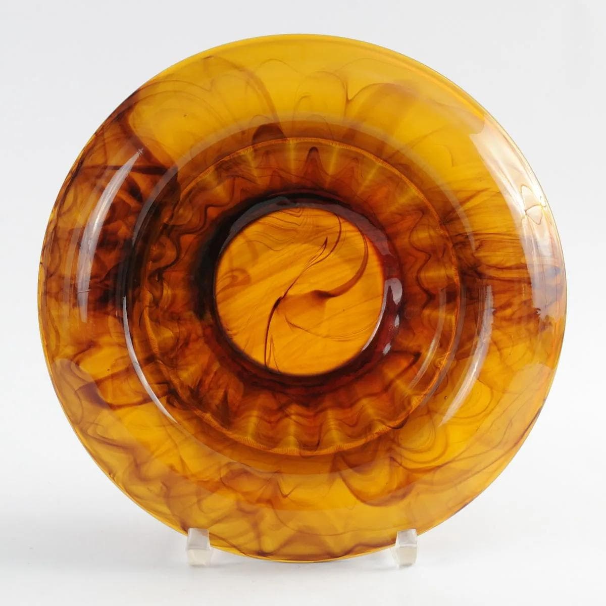 Bowl Art Deco, yellow glass, Davidson, United Kingdom, 1930s. - 164592
