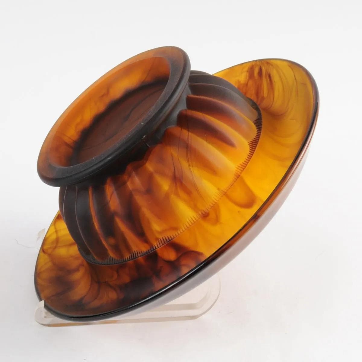 Bowl Art Deco, yellow glass, Davidson, United Kingdom, 1930s. - 164591