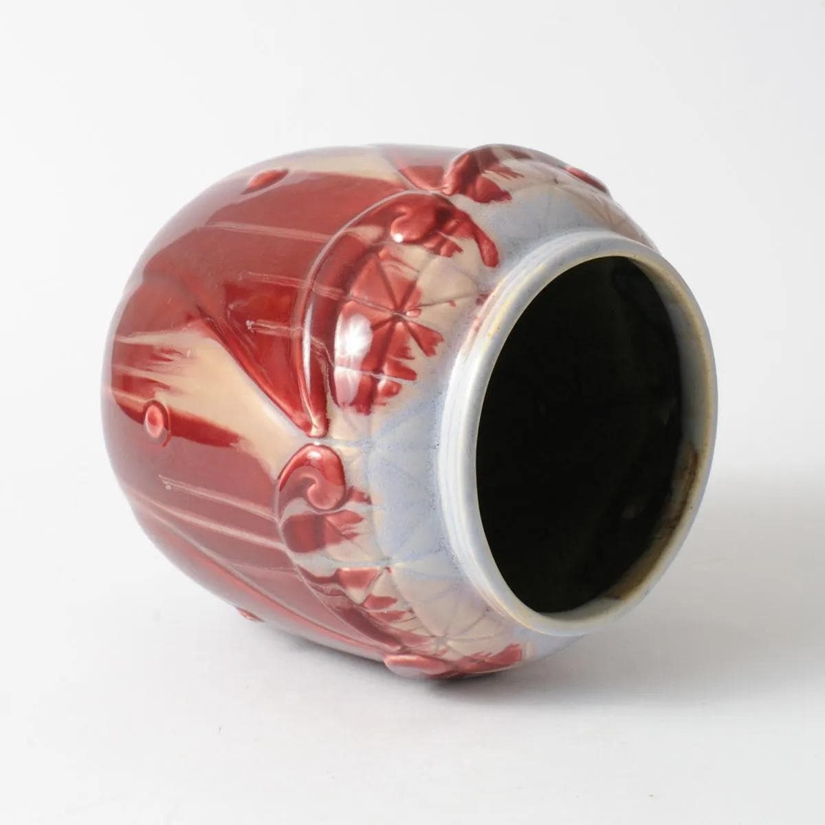 Art Nouveau Vase, red, ceramics, Faiencerie Thulin, Belgium, early 20th c. - 164558