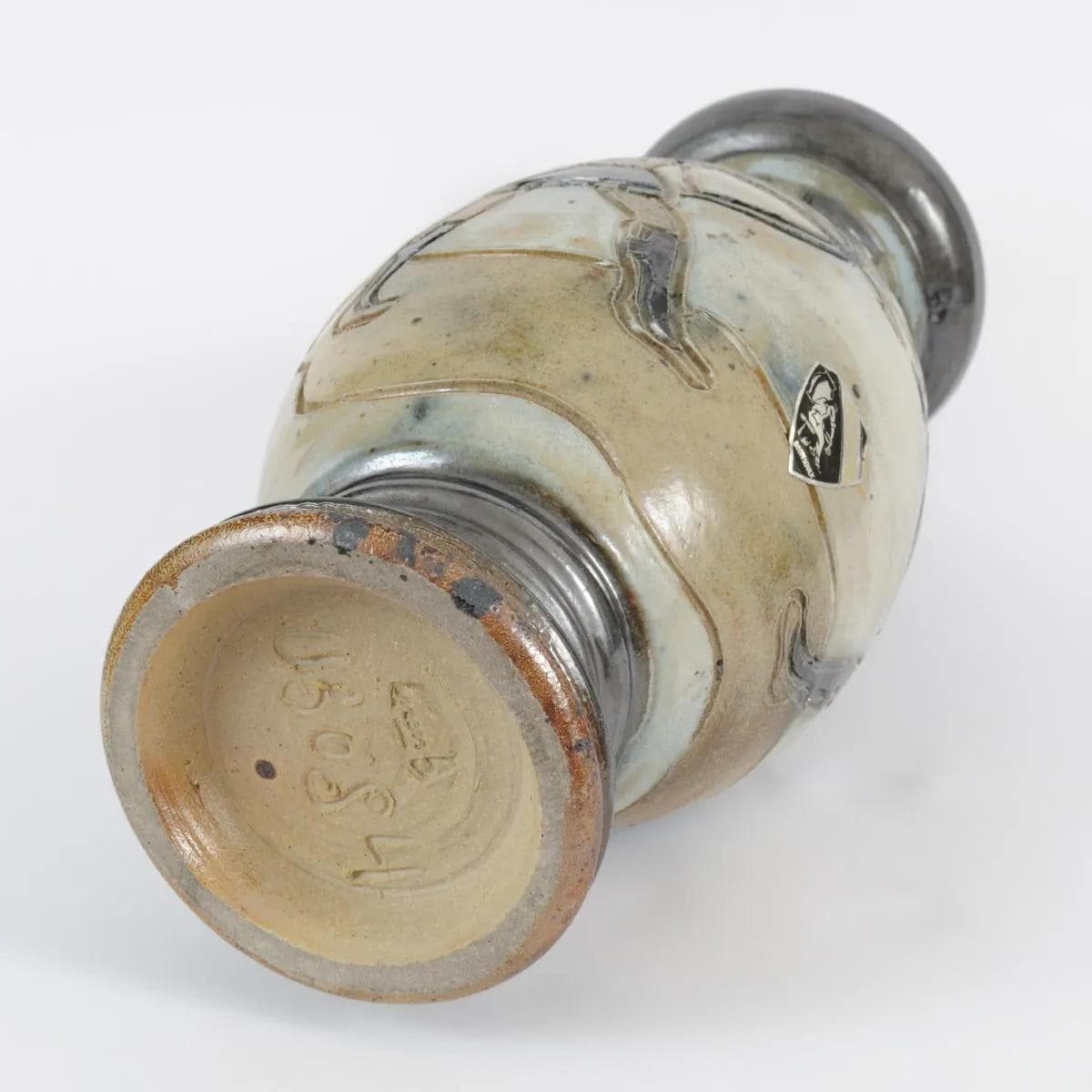 Wazon, kamionka multikolor, proj. R. Guerin, Belgia, lata 40. - 164543