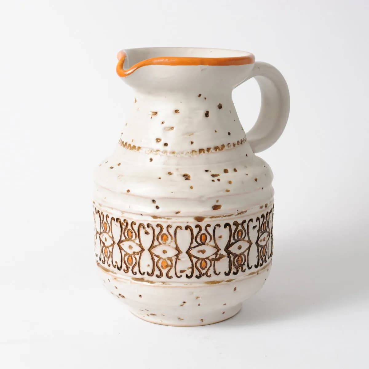 Jug, white ceramic, Italy, 1970s. - 168655