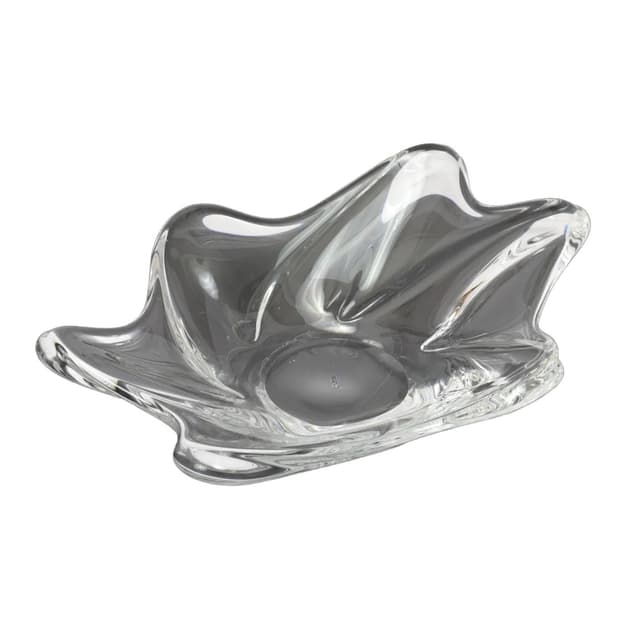 Crystal centerpiece, transparent glass, Daum, France, 1960s. - DIMENSION