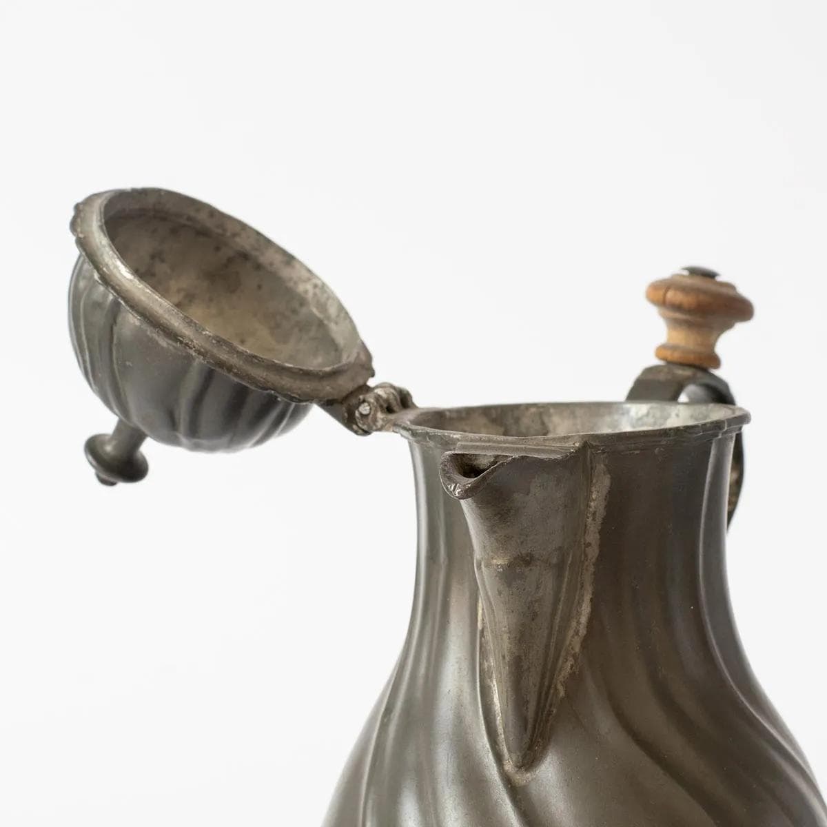 Dzbanek do kawy, rokoko, cyna szara, Niemcy, XVIII w. - 164520