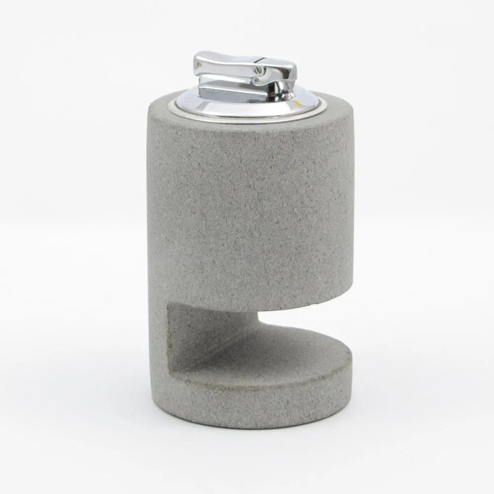 Zapalniczka gabinetowa, szary piaskowiec, Fratelli Mannelli, Włochy, lata 70. - 164502