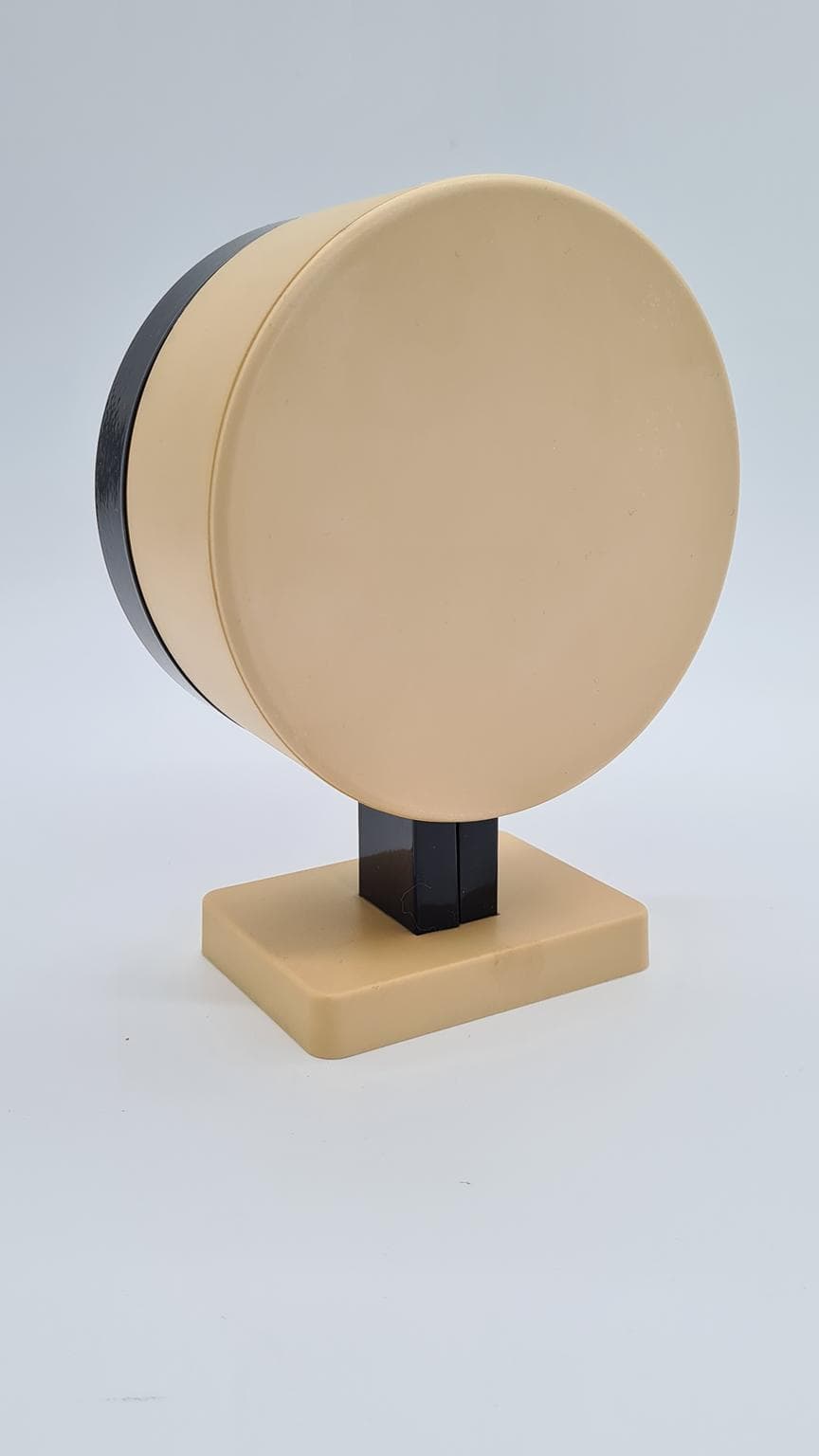 Zegar biurkowy Space Age, beżowy, plastik, NRD, lata 70. - 164928