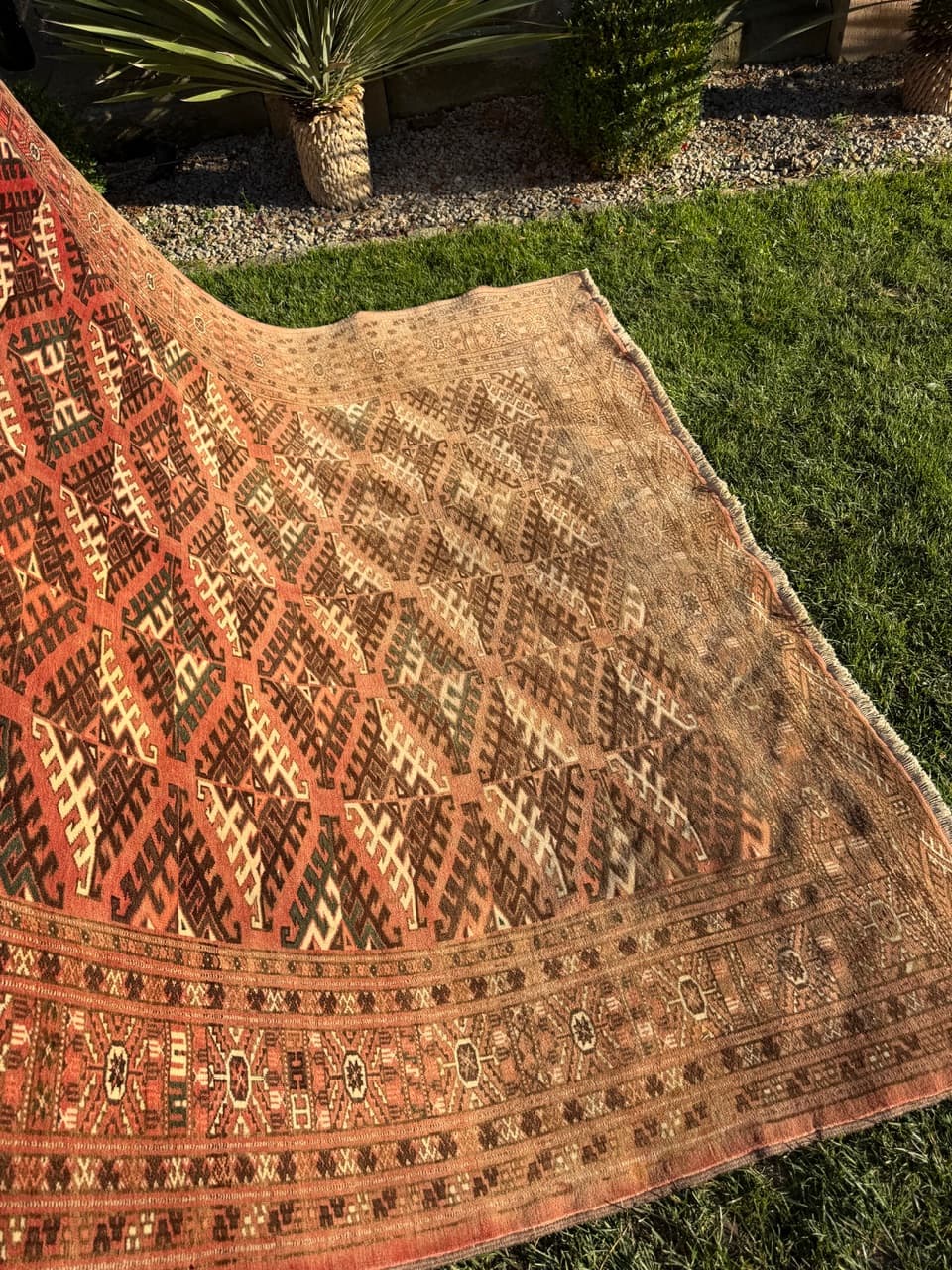 Dywan Turkmen, multikolor, wełna, Afganistan, lata 50. - 164951