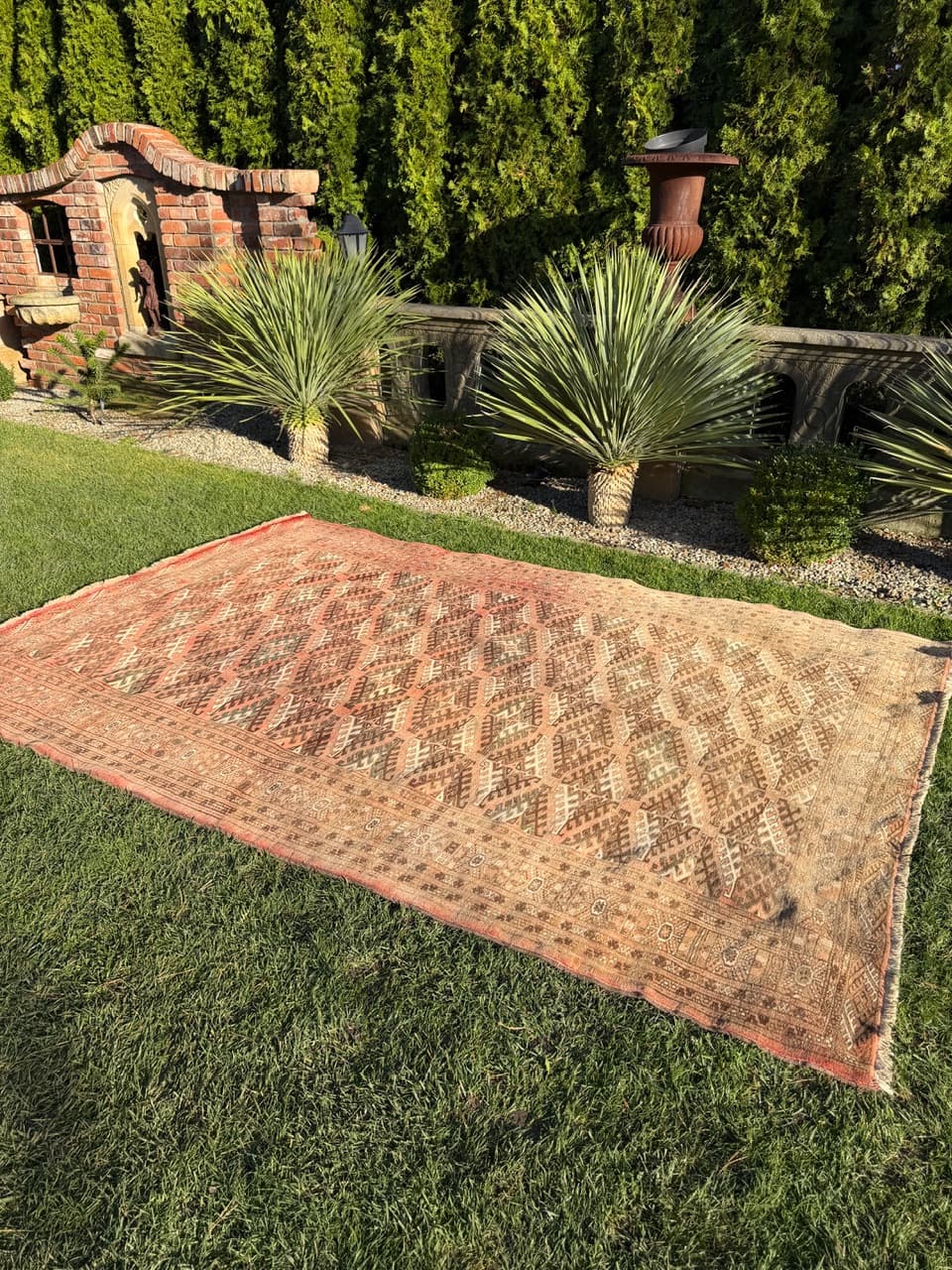 Dywan Turkmen, multikolor, wełna, Afganistan, lata 50. - 164960