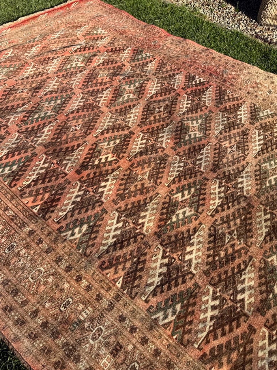 Dywan Turkmen, multikolor, wełna, Afganistan, lata 50. - 164958