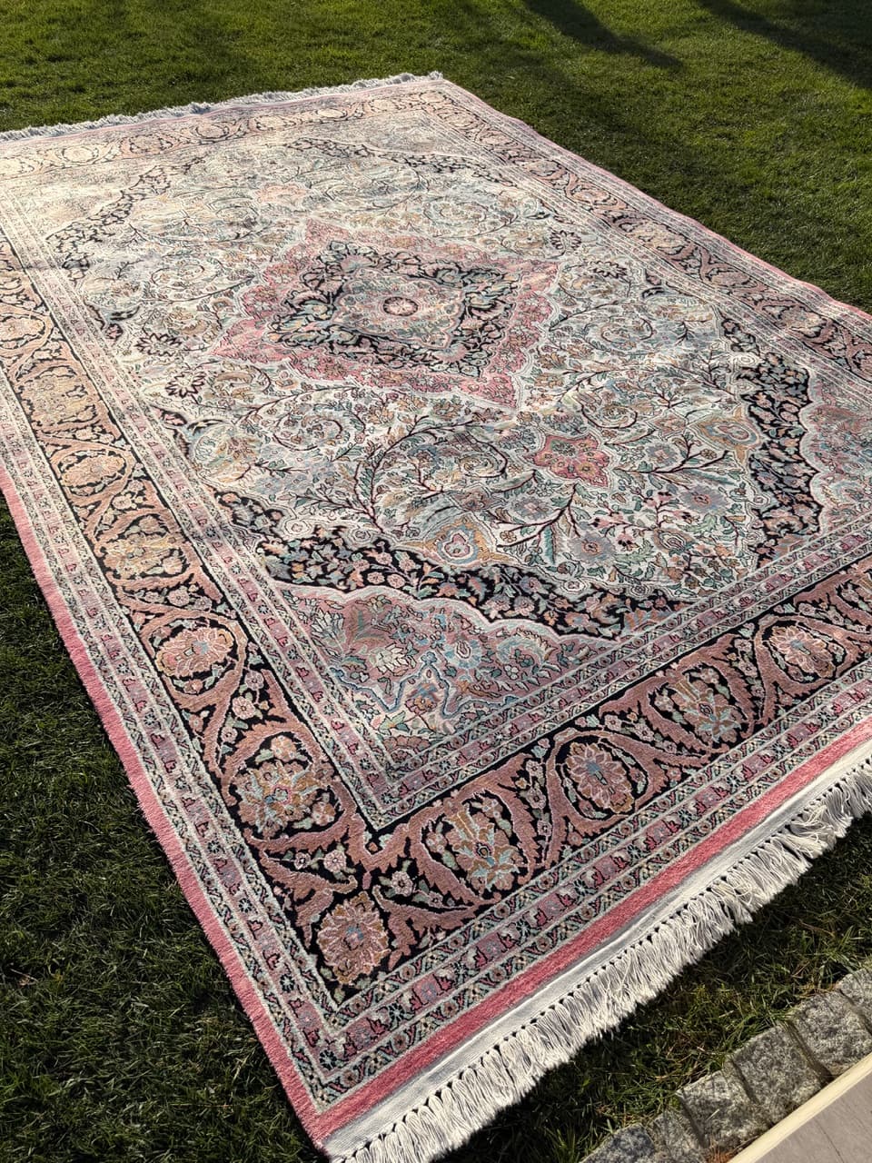 Dywan Ghoum/Qom, beżowy, jedwab, Iran - 165000