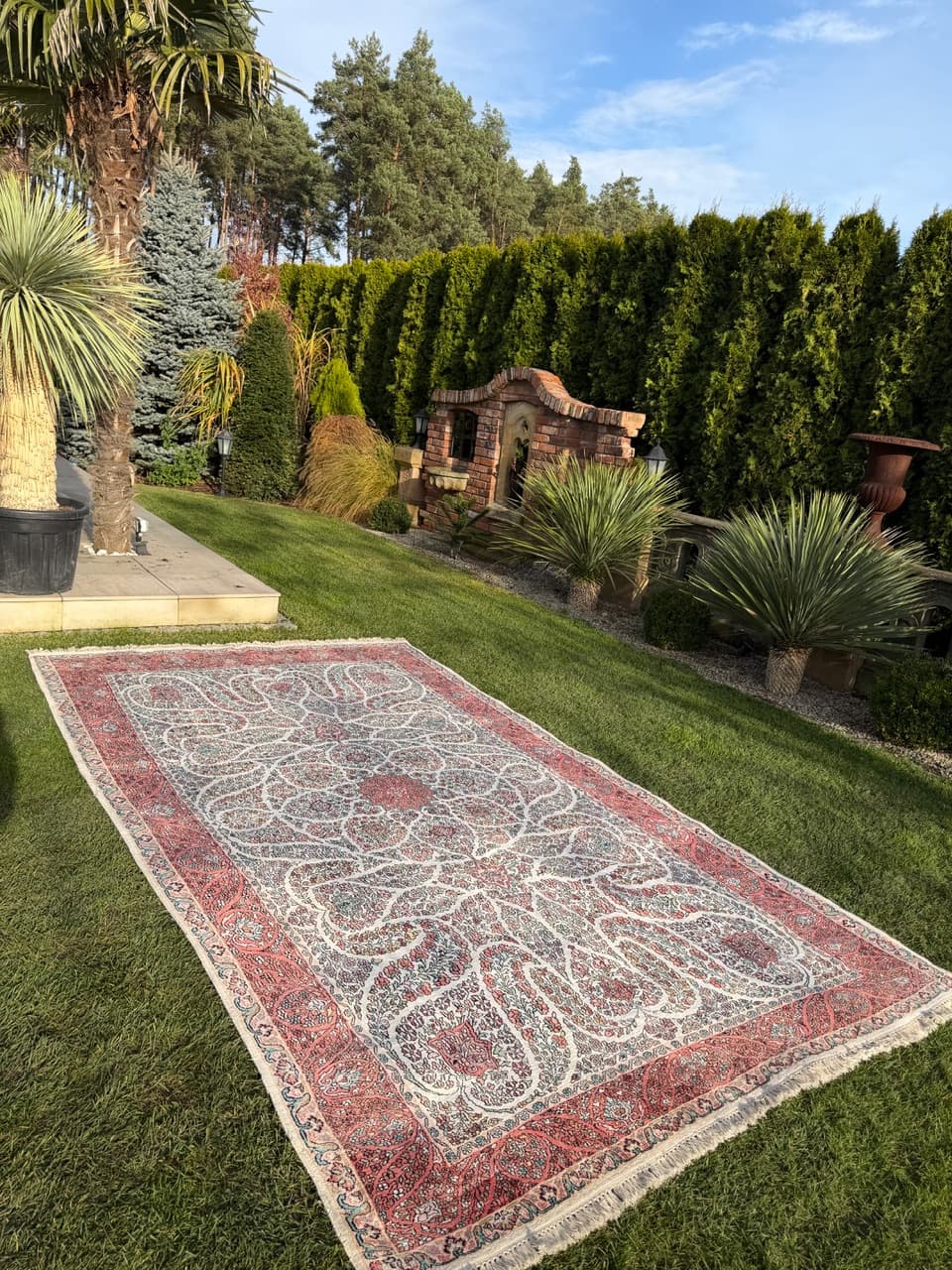 Dywan Ghoum, kość słoniowa, jedwab, Indie - 166854