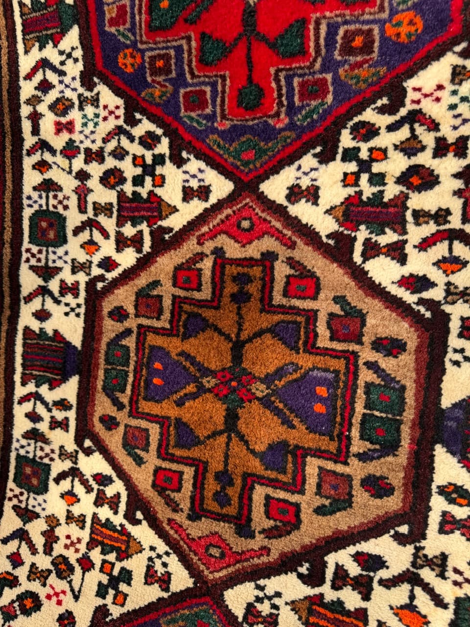 Dywan perski Hamadan, multikolor, wełna, Iran, lata 90. - 166865