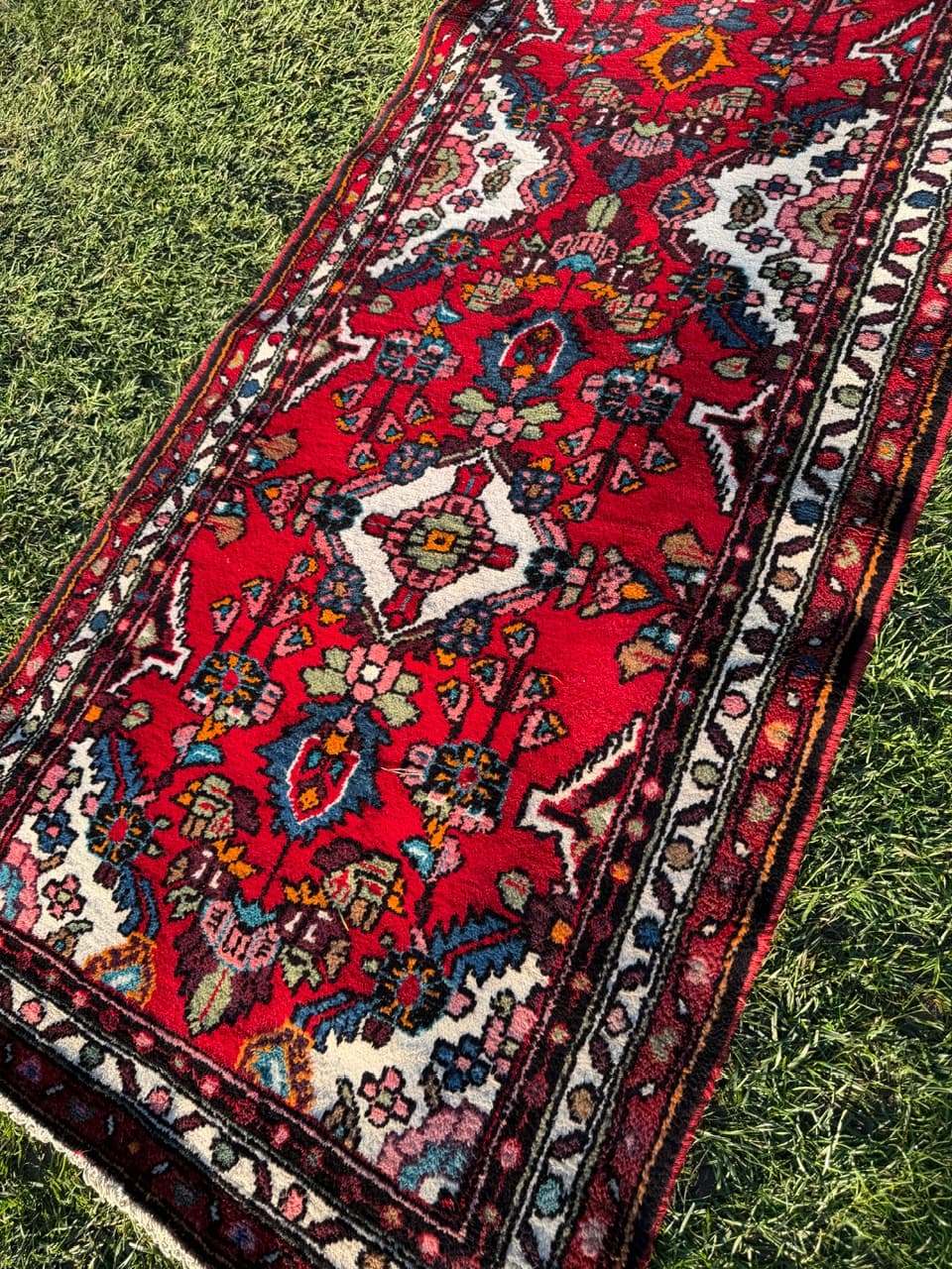 Chodnik Hamadan, multikolor, wełna, Iran, lata 20. - 166886