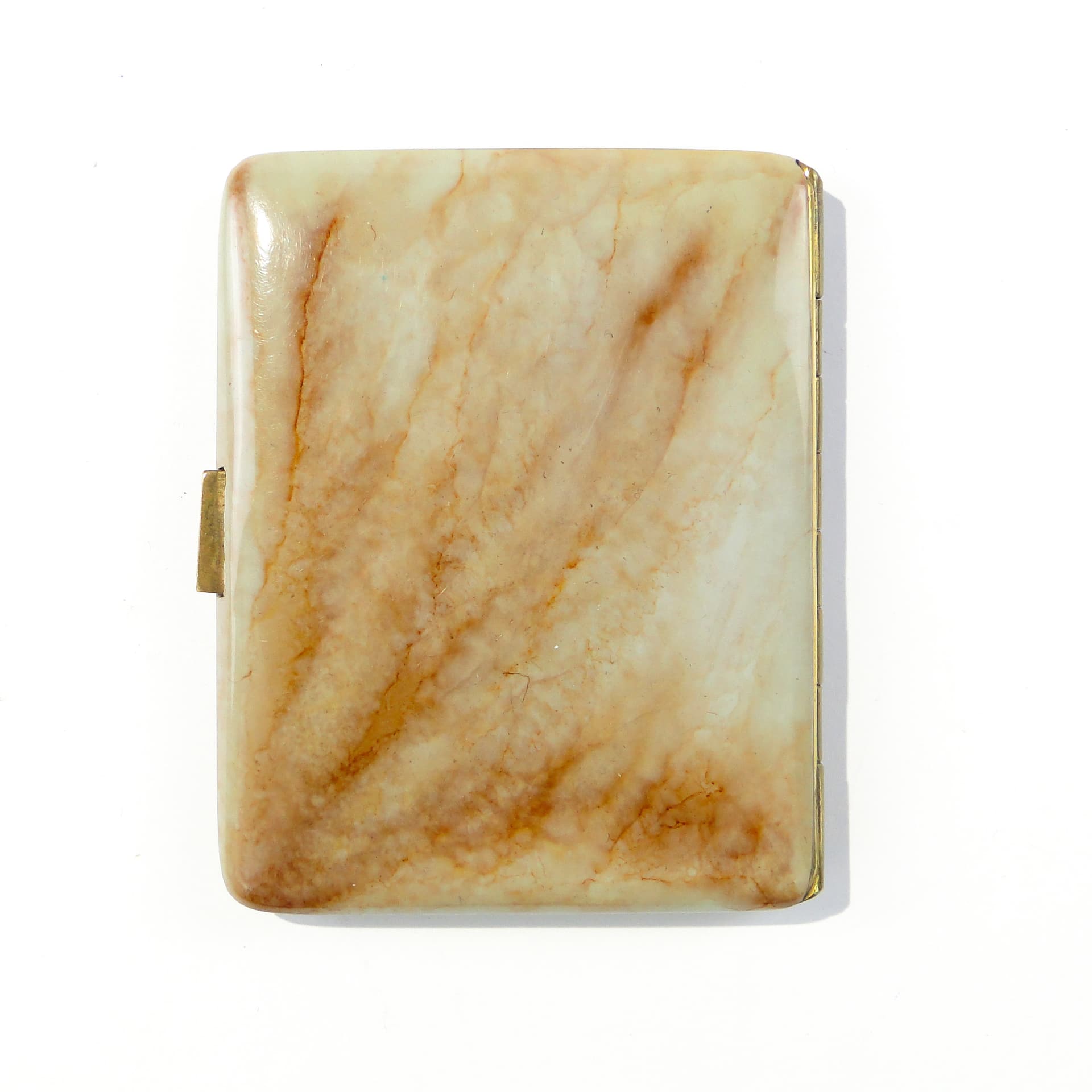 Papierośnica z monogramem ozdobiona emalią, lata 50. - 166927