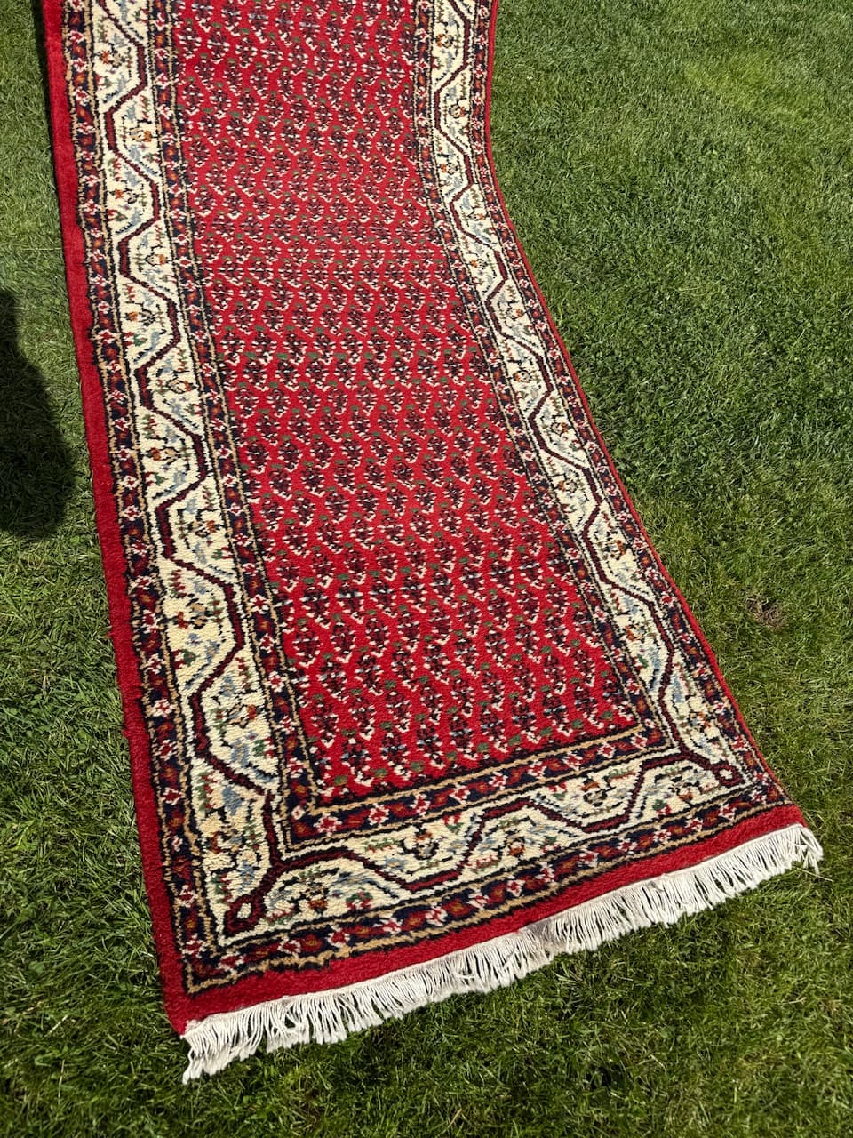 Chodnik Indo Mir, czerwony, wełna, Indie - 167046