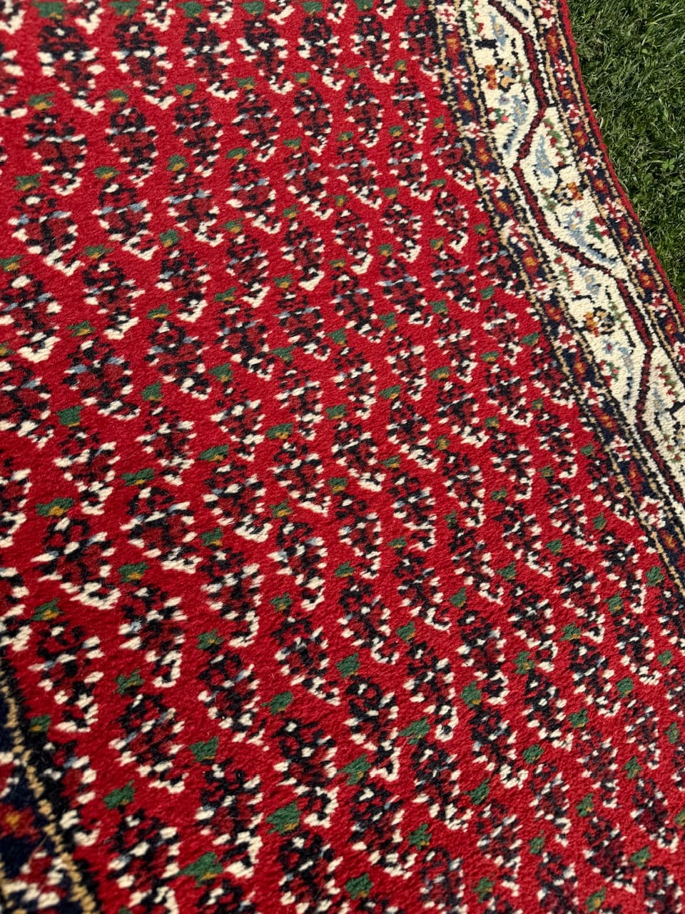 Chodnik Indo Mir, czerwony, wełna, Indie - 167048