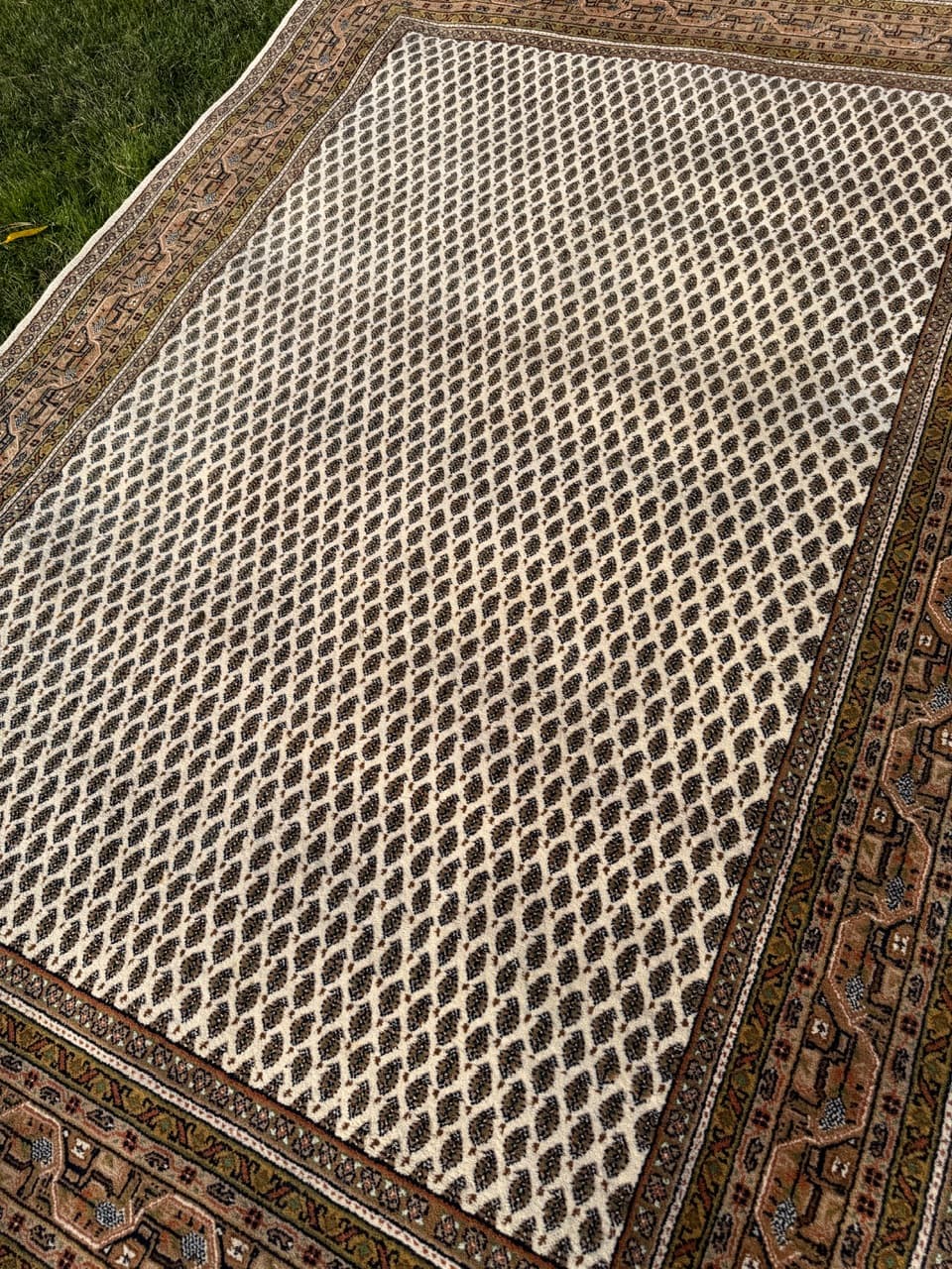 Persian Rug Indo Mir 260x165 cm, beige, wool, India - 167102