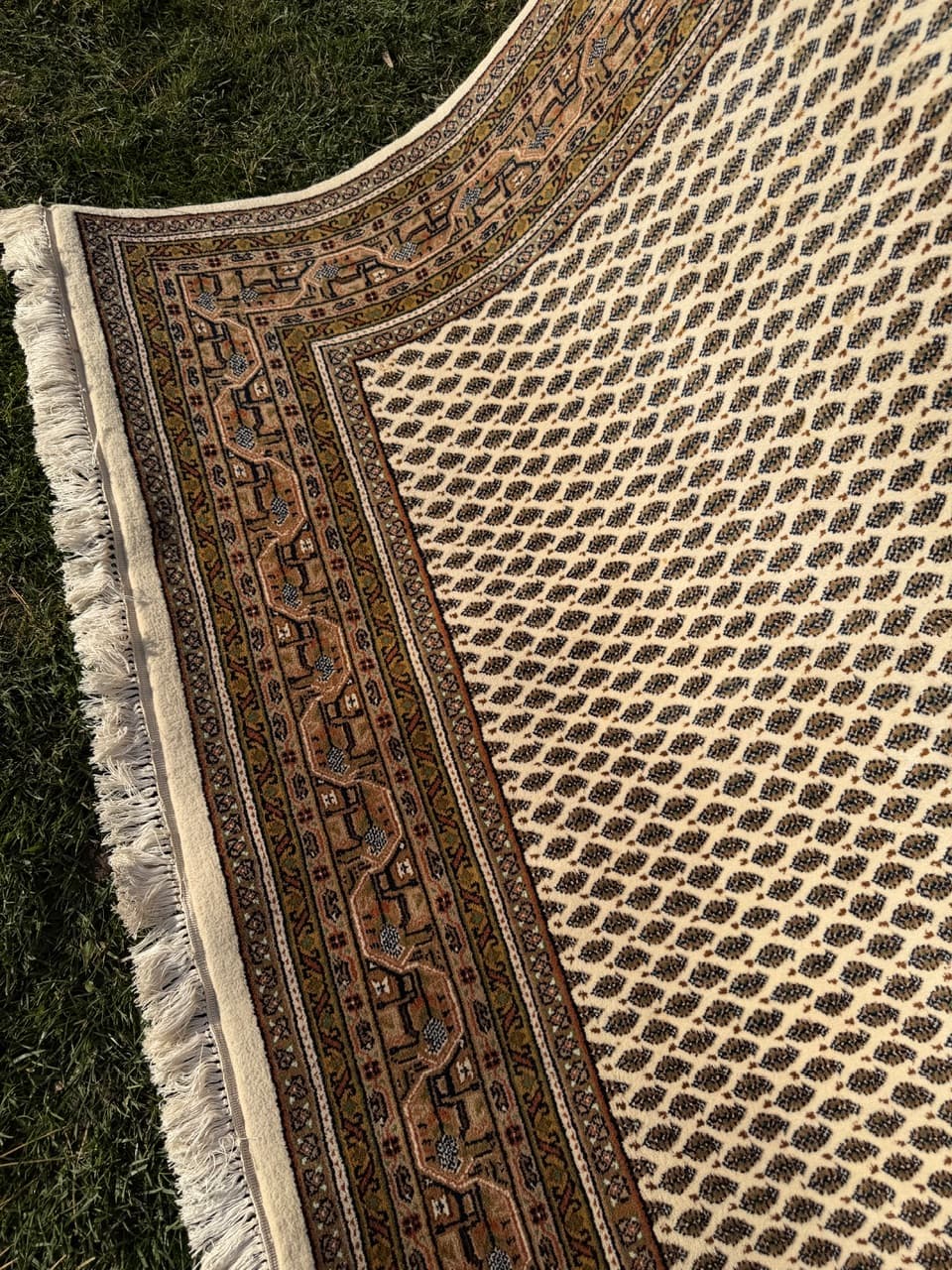 Persian Rug Indo Mir 260x165 cm, beige, wool, India - 167096