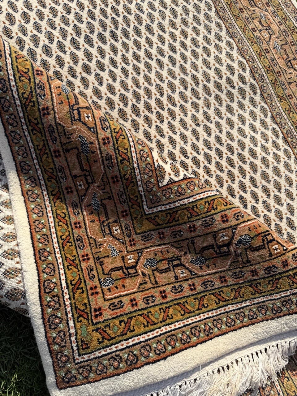 Persian Rug Indo Mir 260x165 cm, beige, wool, India - 167100