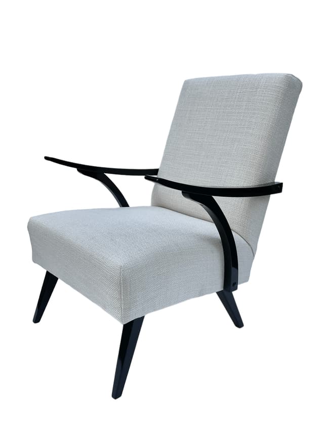 Fotel Art Deco. Lakier piano black - WYMIARY