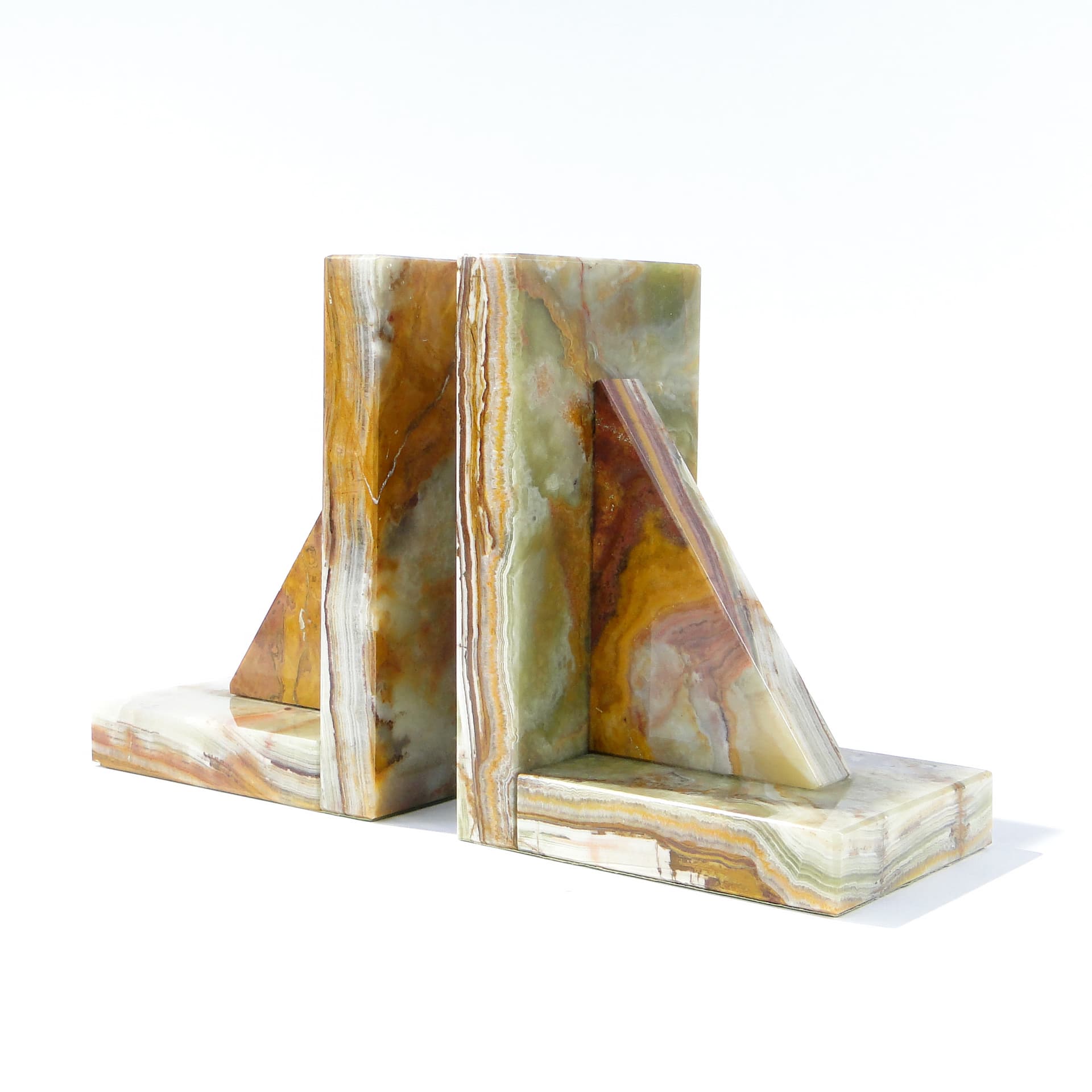 Podpórki do książek z onyksu, Art Deco 1920. - 167148