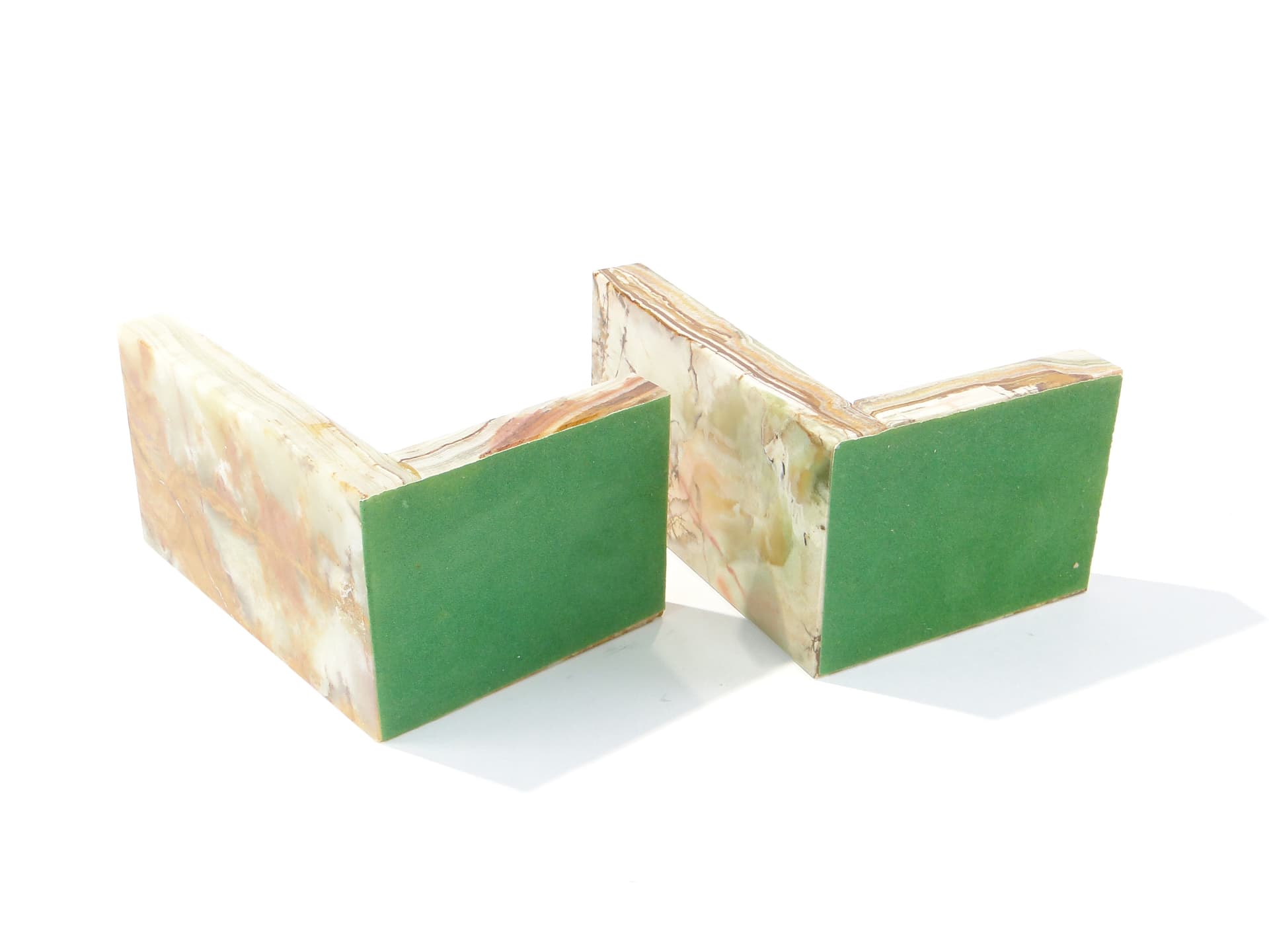 Podpórki do książek z onyksu, Art Deco 1920. - 167146