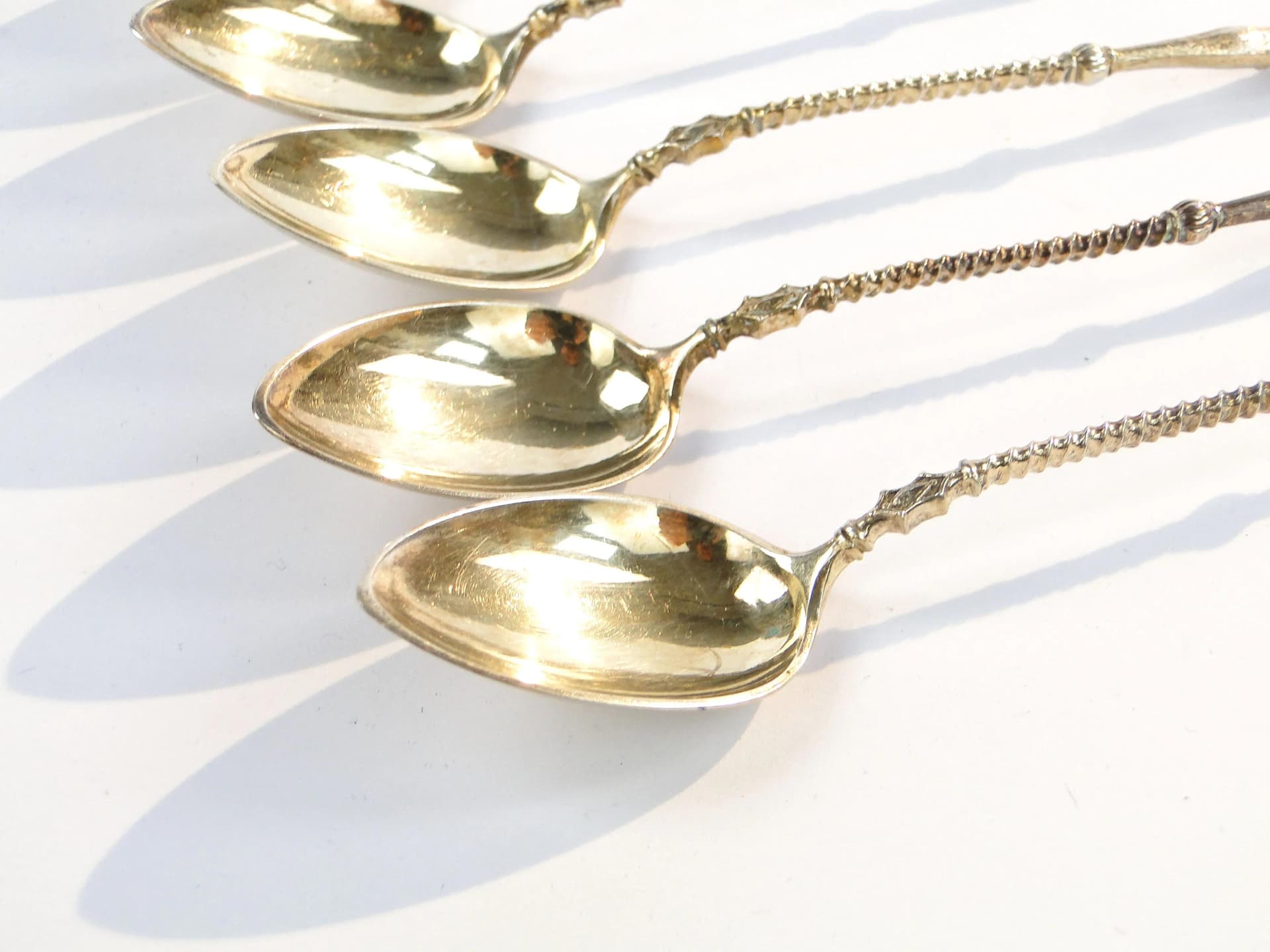 Silver Tea Spoon Set with Hoof Handles, Koch & Bergfeld Bremen, Germany, 1880s - 10839