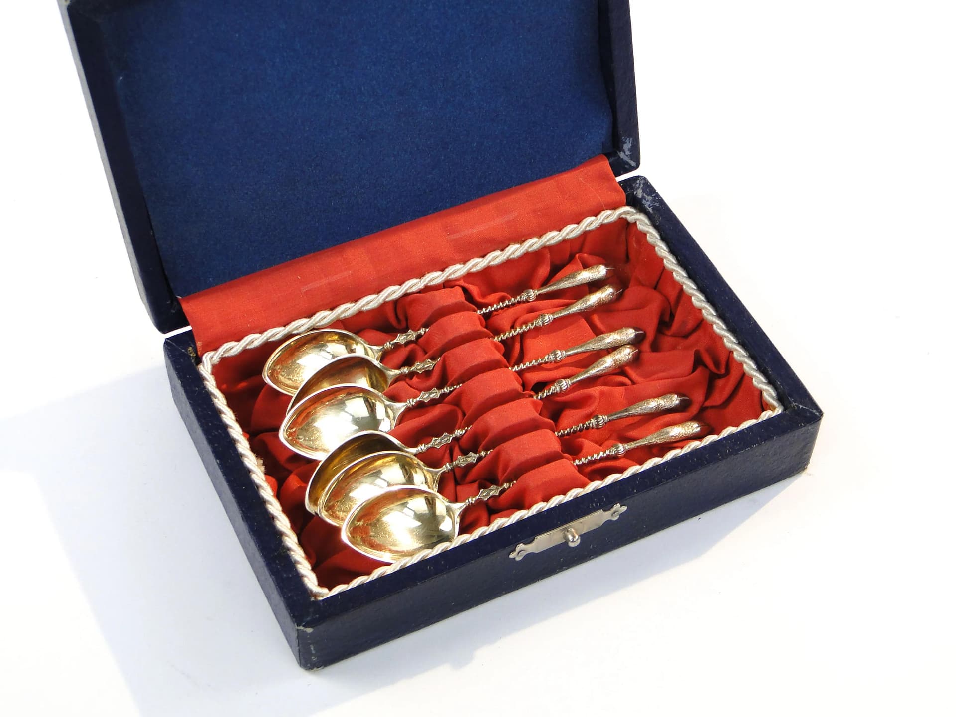 Silver Tea Spoon Set with Hoof Handles, Koch & Bergfeld Bremen, Germany, 1880s - 10835