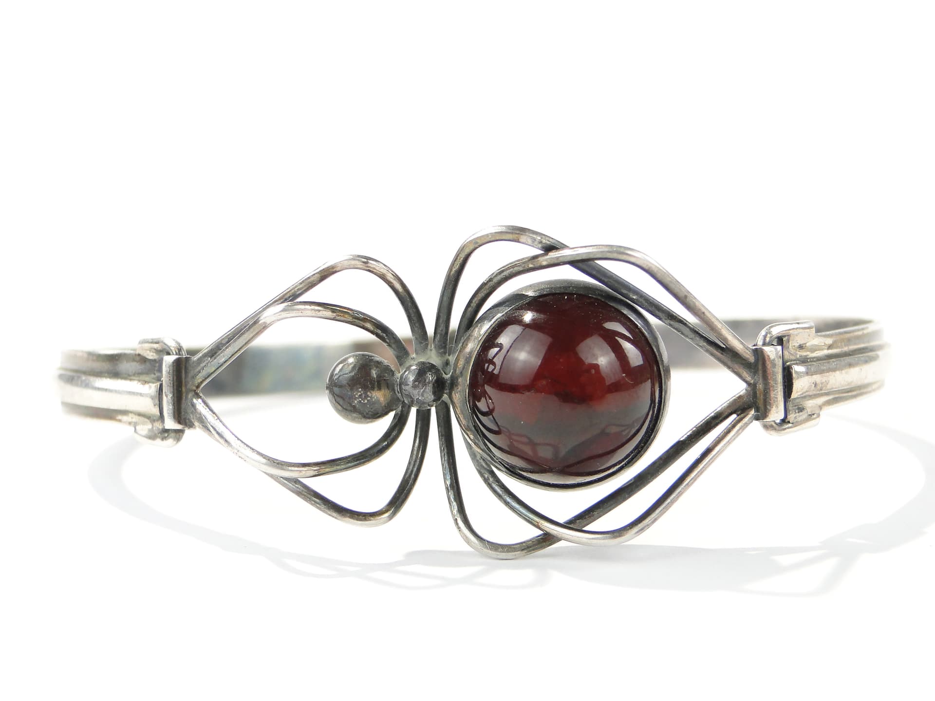 Srebrna bransoletka z pająkiem - 167170