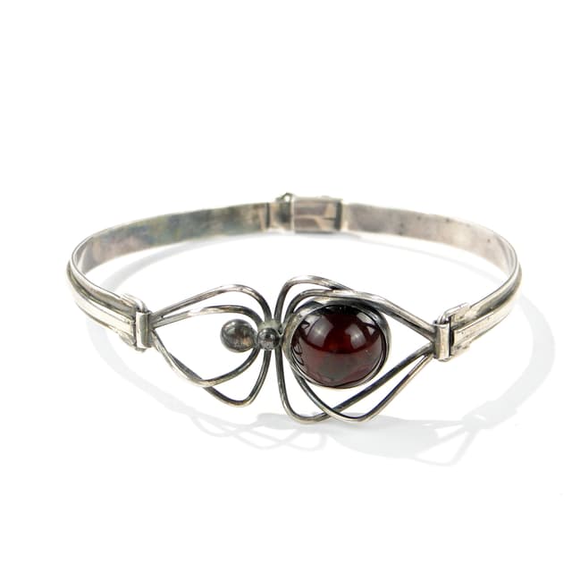 Srebrna bransoletka z pająkiem - WYMIARY