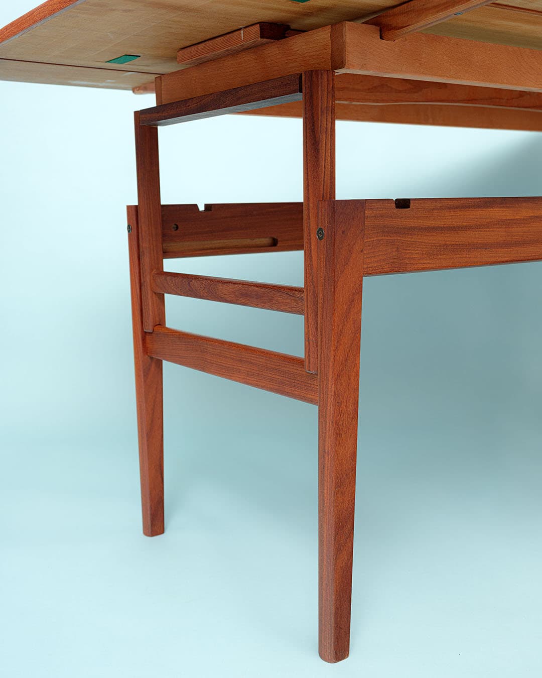 Stół jadalniany, teak brązowy, Dania, lata 70. - 167235