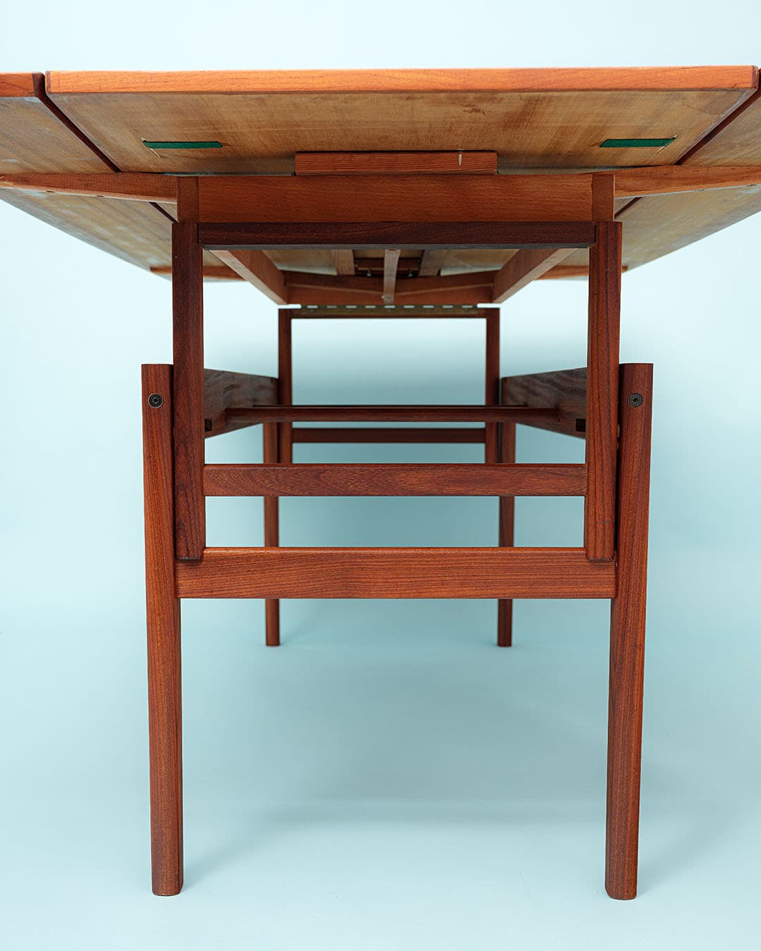 Stół jadalniany, teak brązowy, Dania, lata 70. - 167234