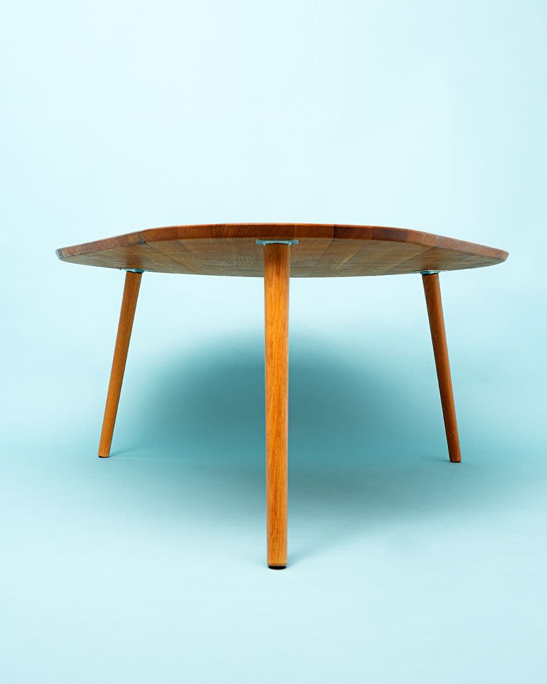 Stolik kawowy, brązowy, drewno, lata 60. - 167246