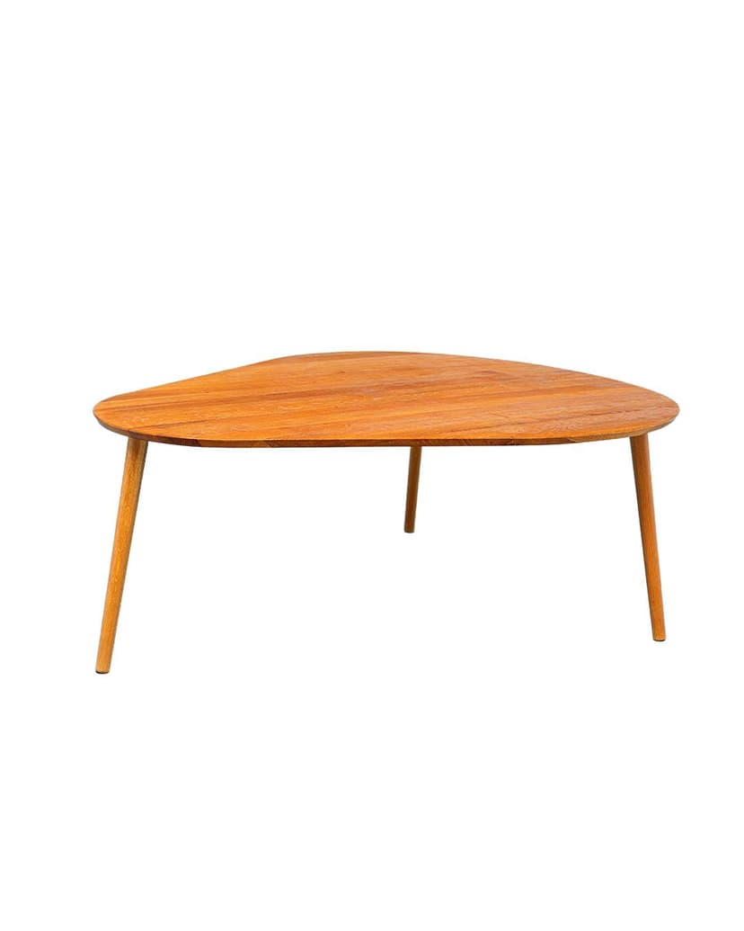 Coffee table, brown wood, 1960s.