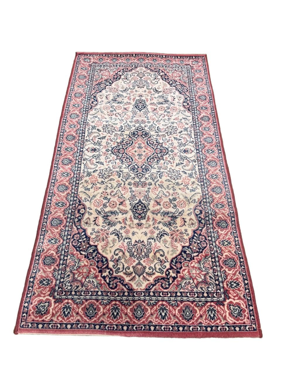 Rug Keshan, ivory, wool, Iran