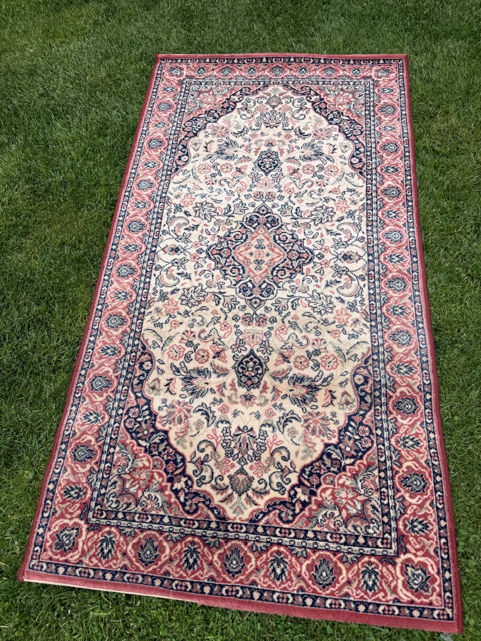 Rug Keshan, ivory, wool, Iran - 167258