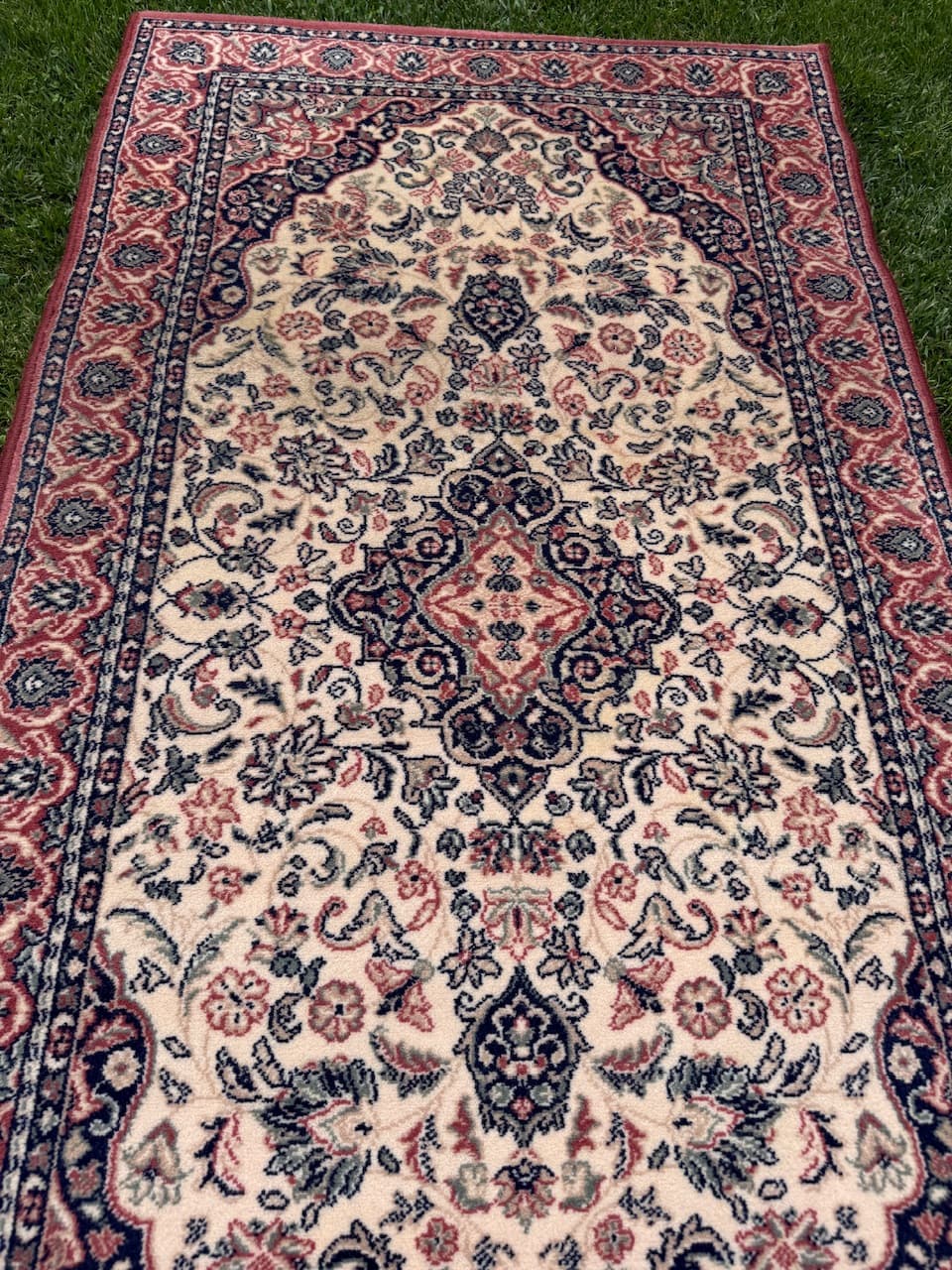 Rug Keshan, ivory, wool, Iran - 167267