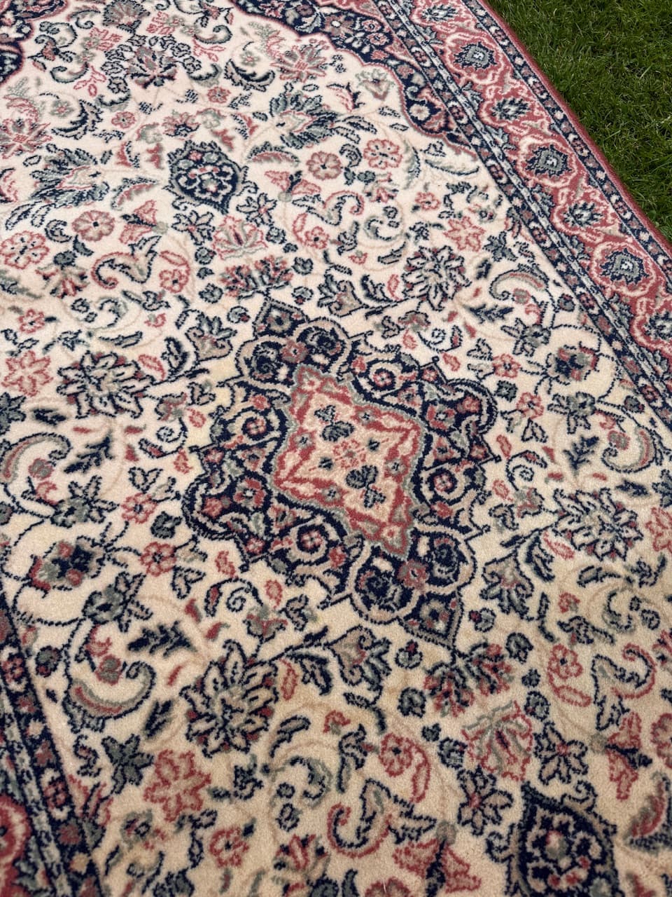 Rug Keshan, ivory, wool, Iran - 167266